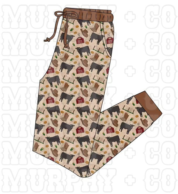 EXCLUSIVE BEEF RANCHIN’ BAMBOO ADULT JOGGERS