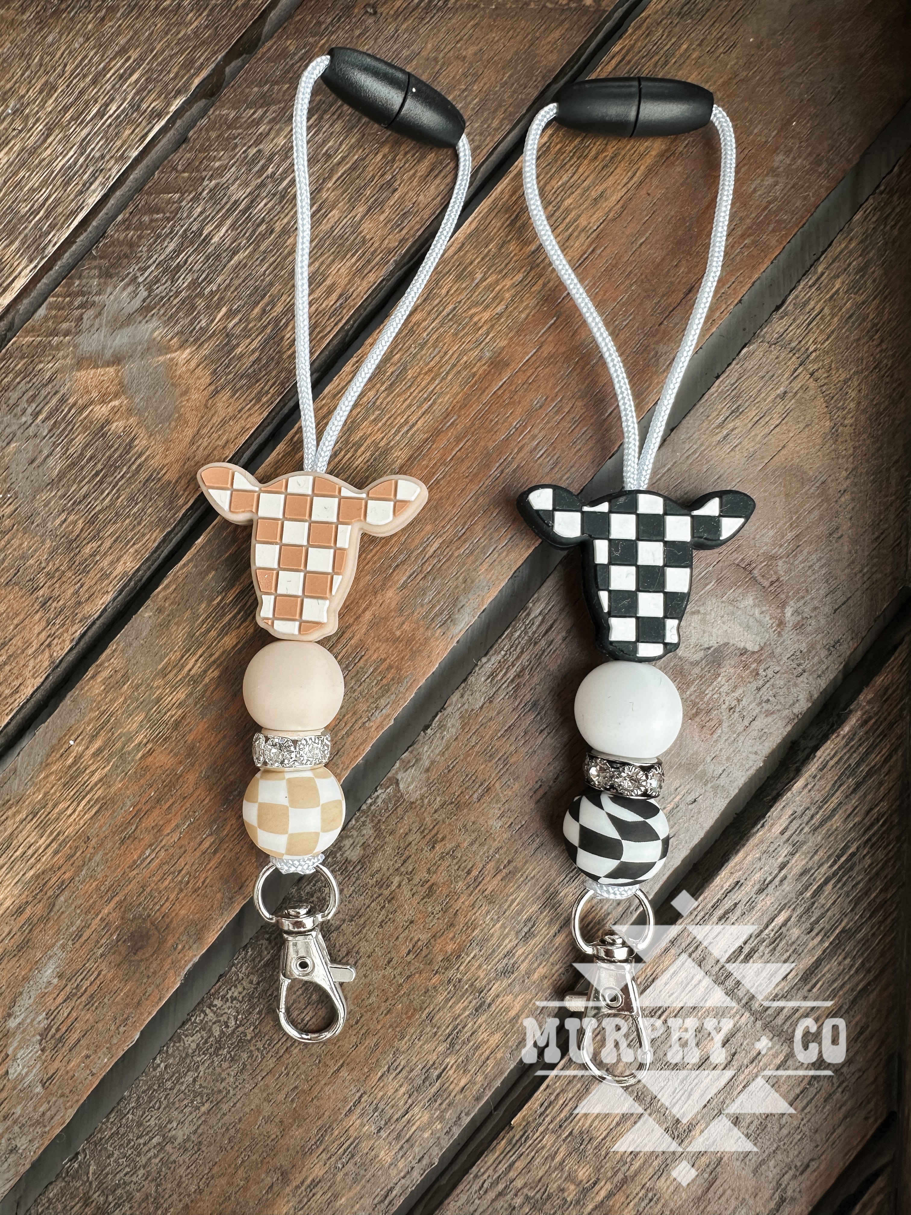 CHECKER COW FRESHIE HANGER