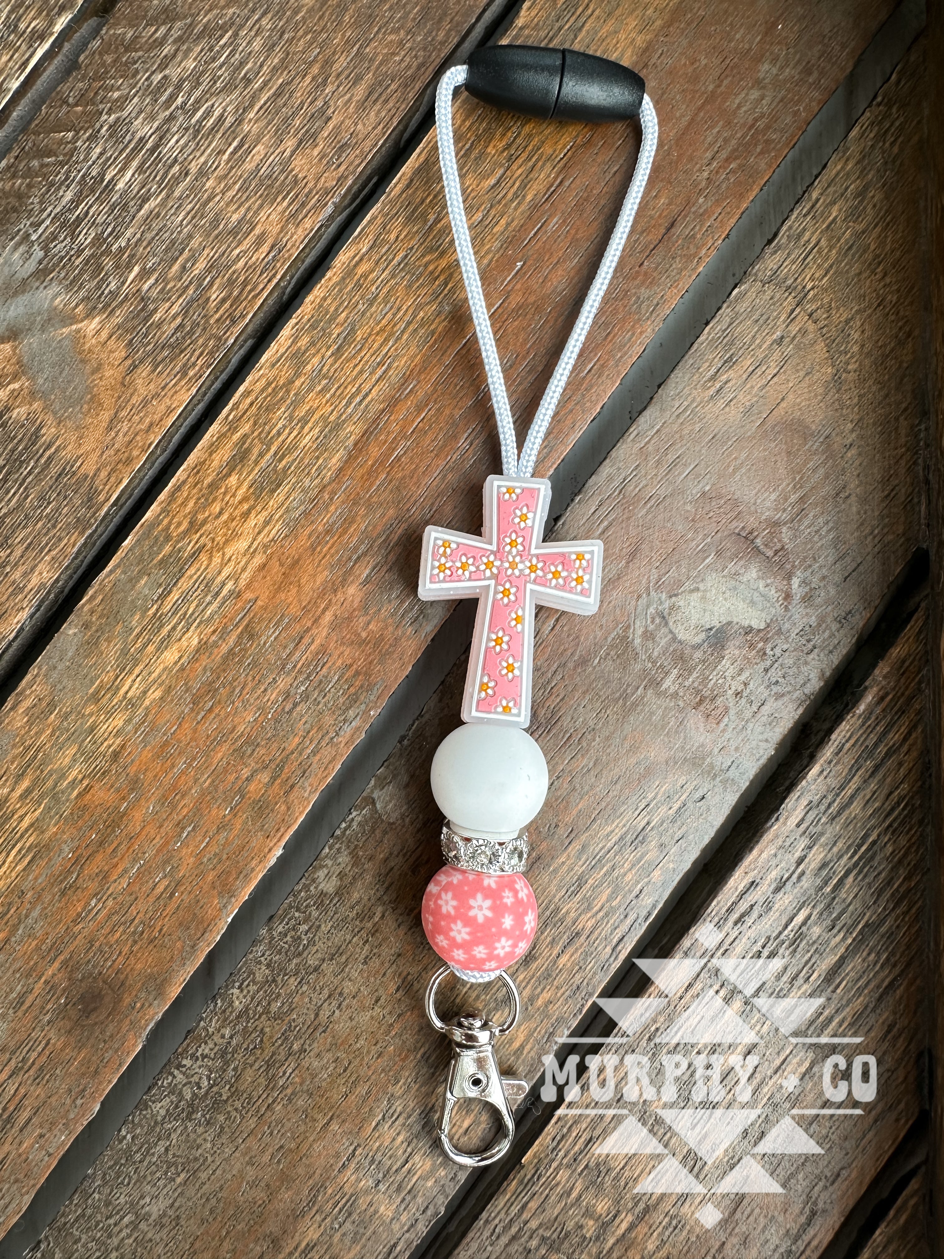 FLORAL CROSS FRESHIE HANGER