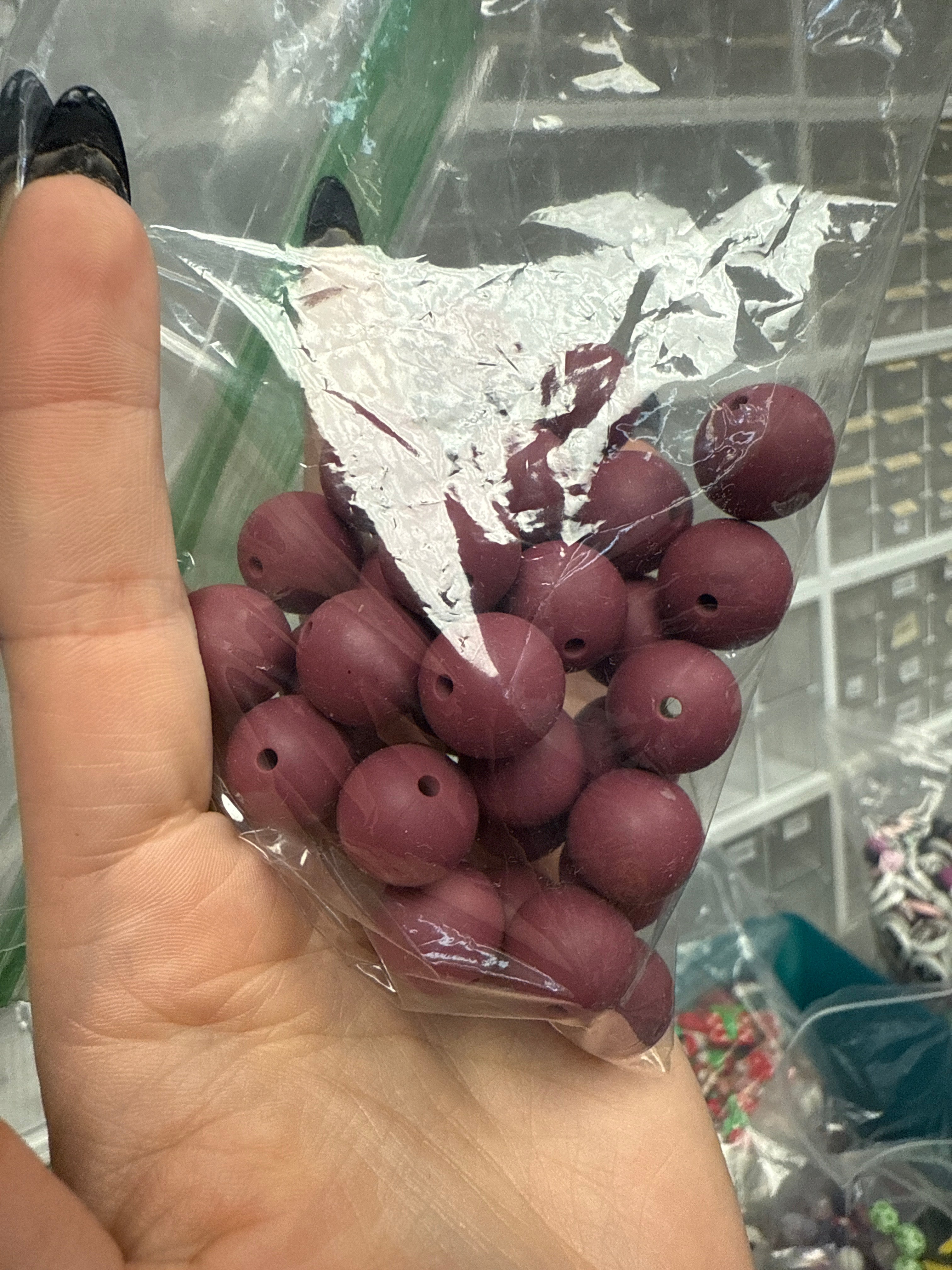 PACK OF 31 15MM BURGUNDY