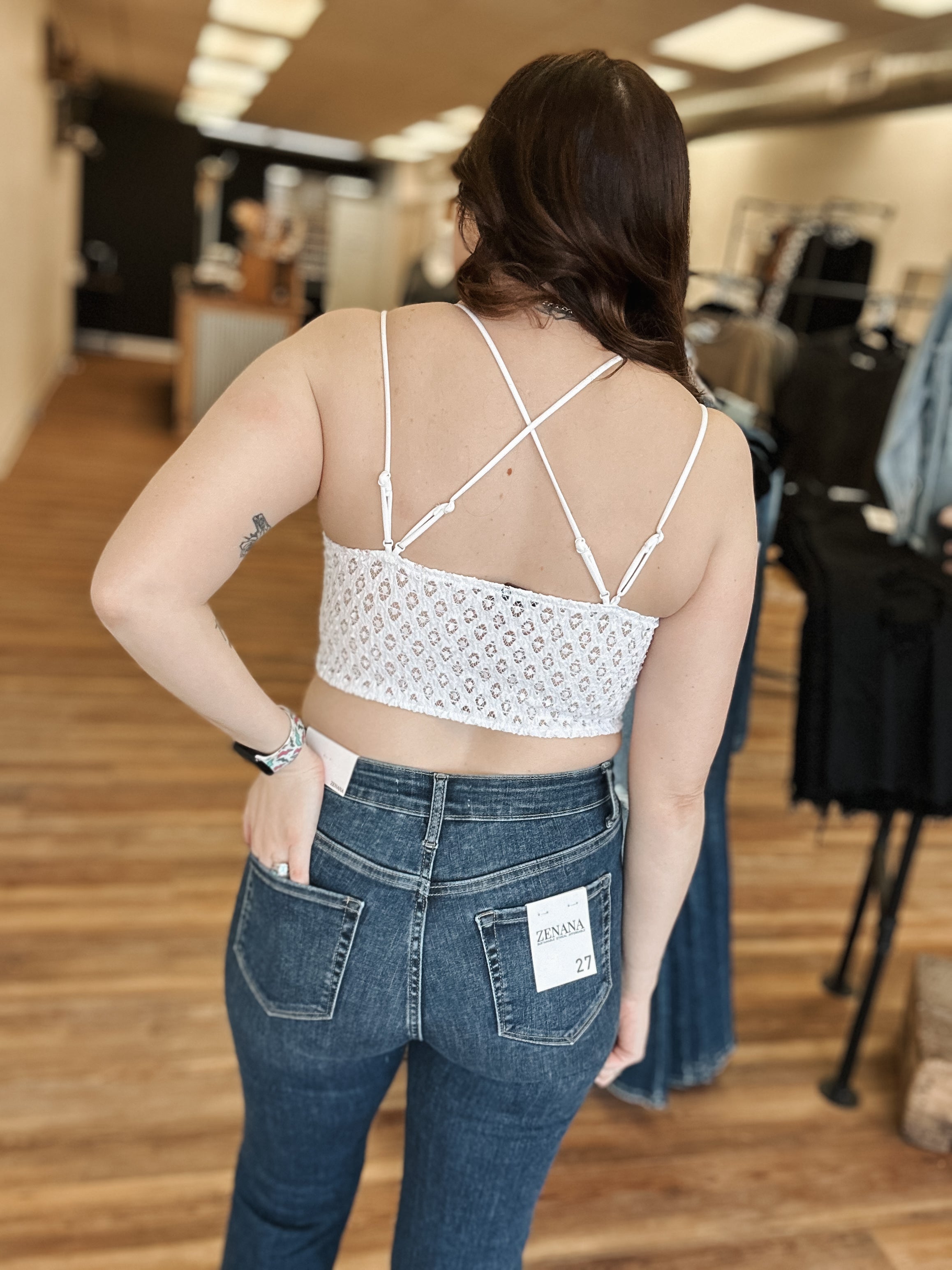 ADELAIDE LACE BRALETTE - WHITE