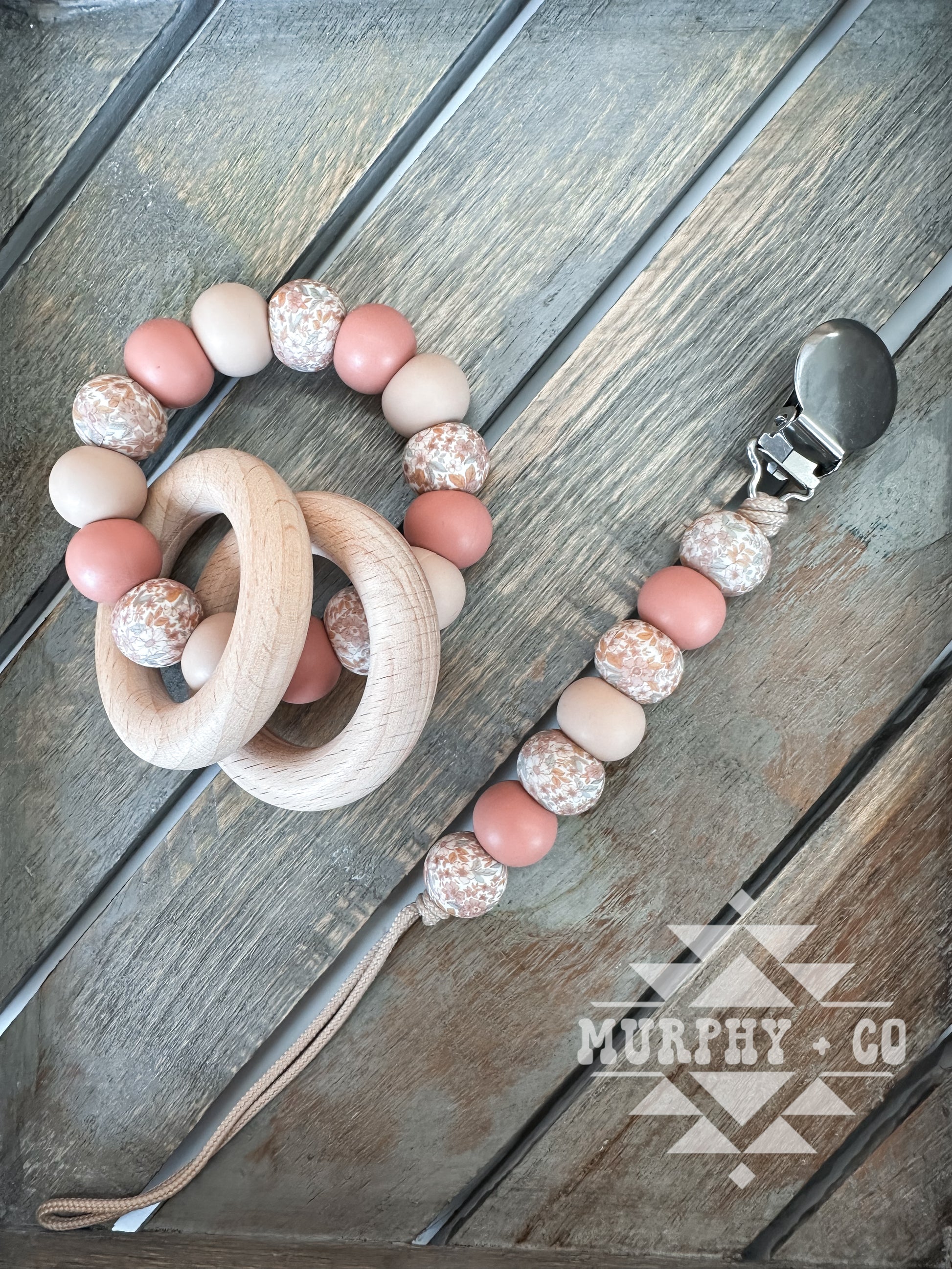 PINK POPPIES TEETHING SET