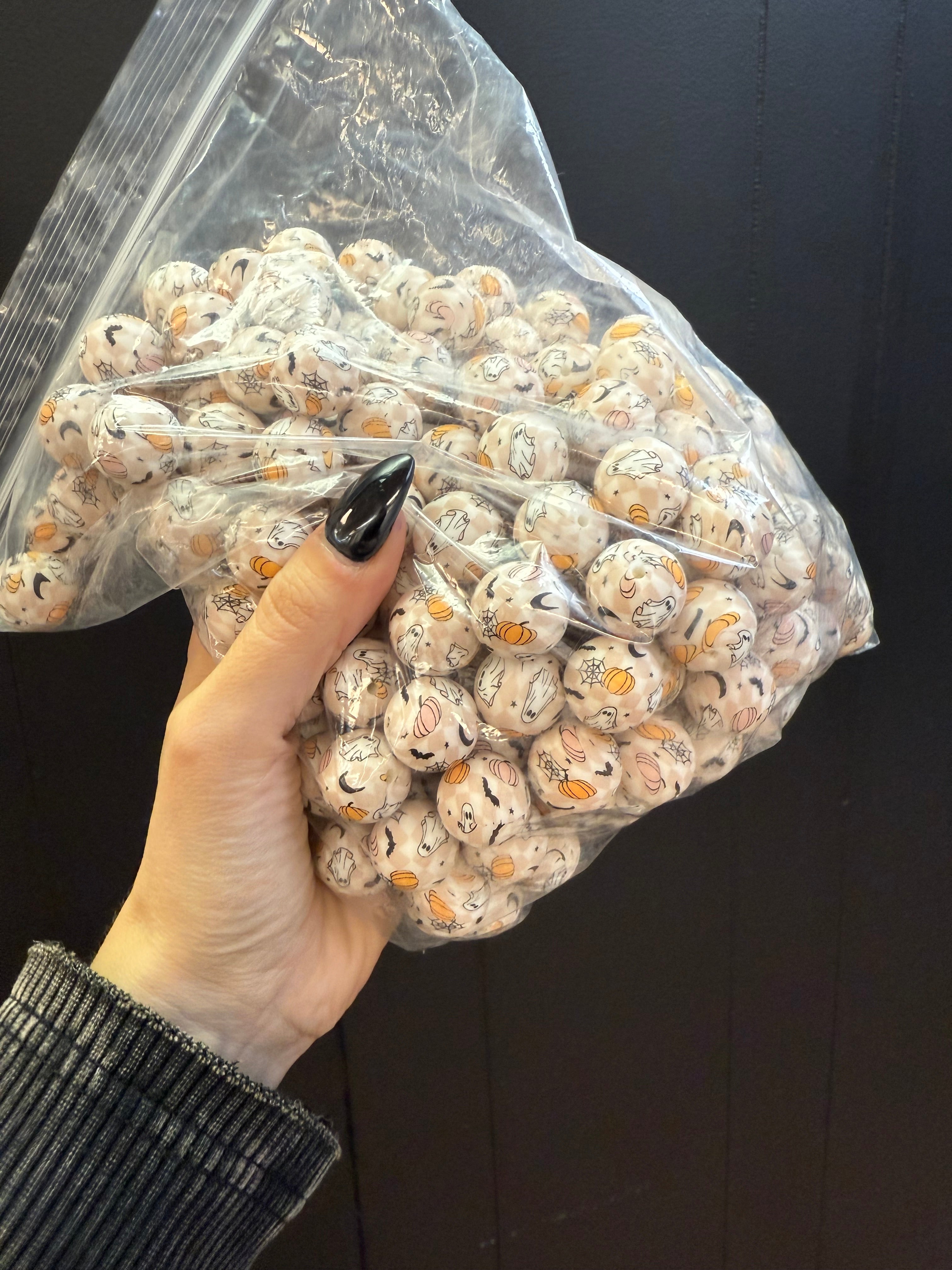 PACKS OF 19MM GHOST PUMPKIN