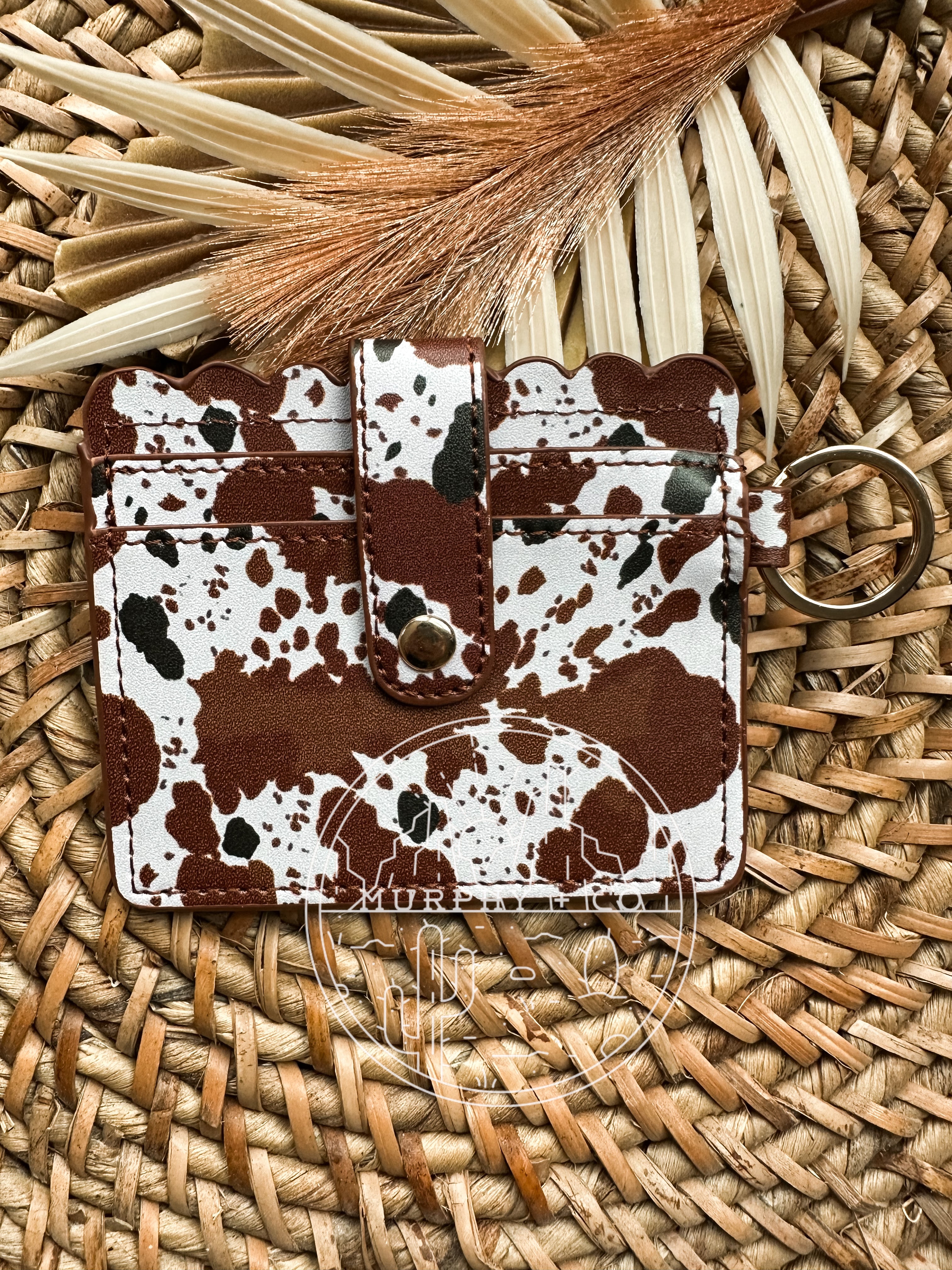 BROWN COWHIDE WALLET
