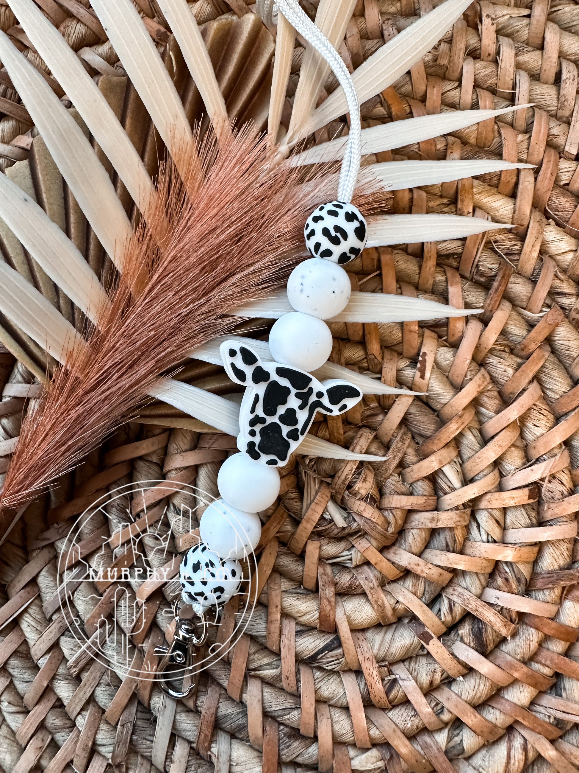 BLACK COW LANYARD