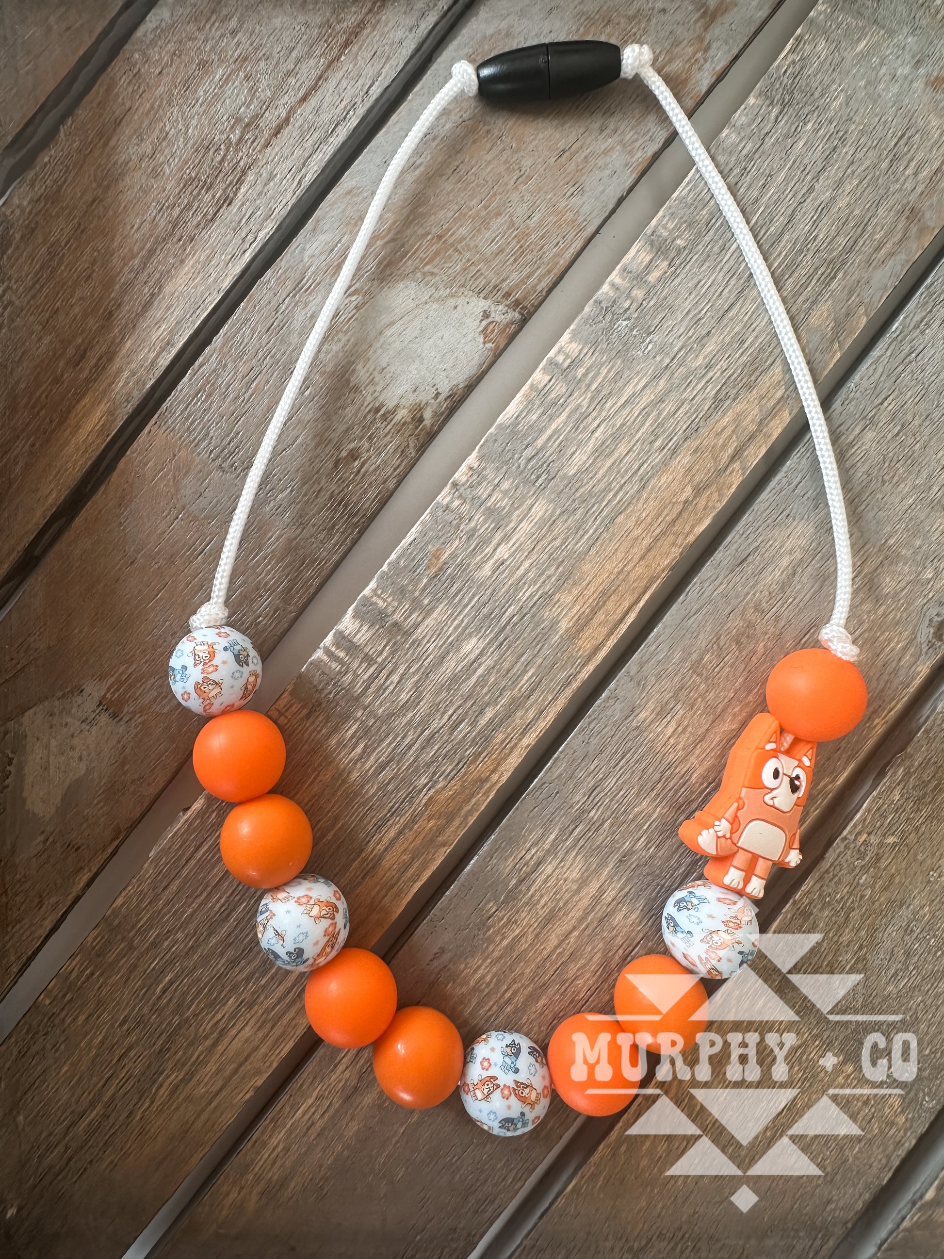 ORANGE DOG NECKLACE