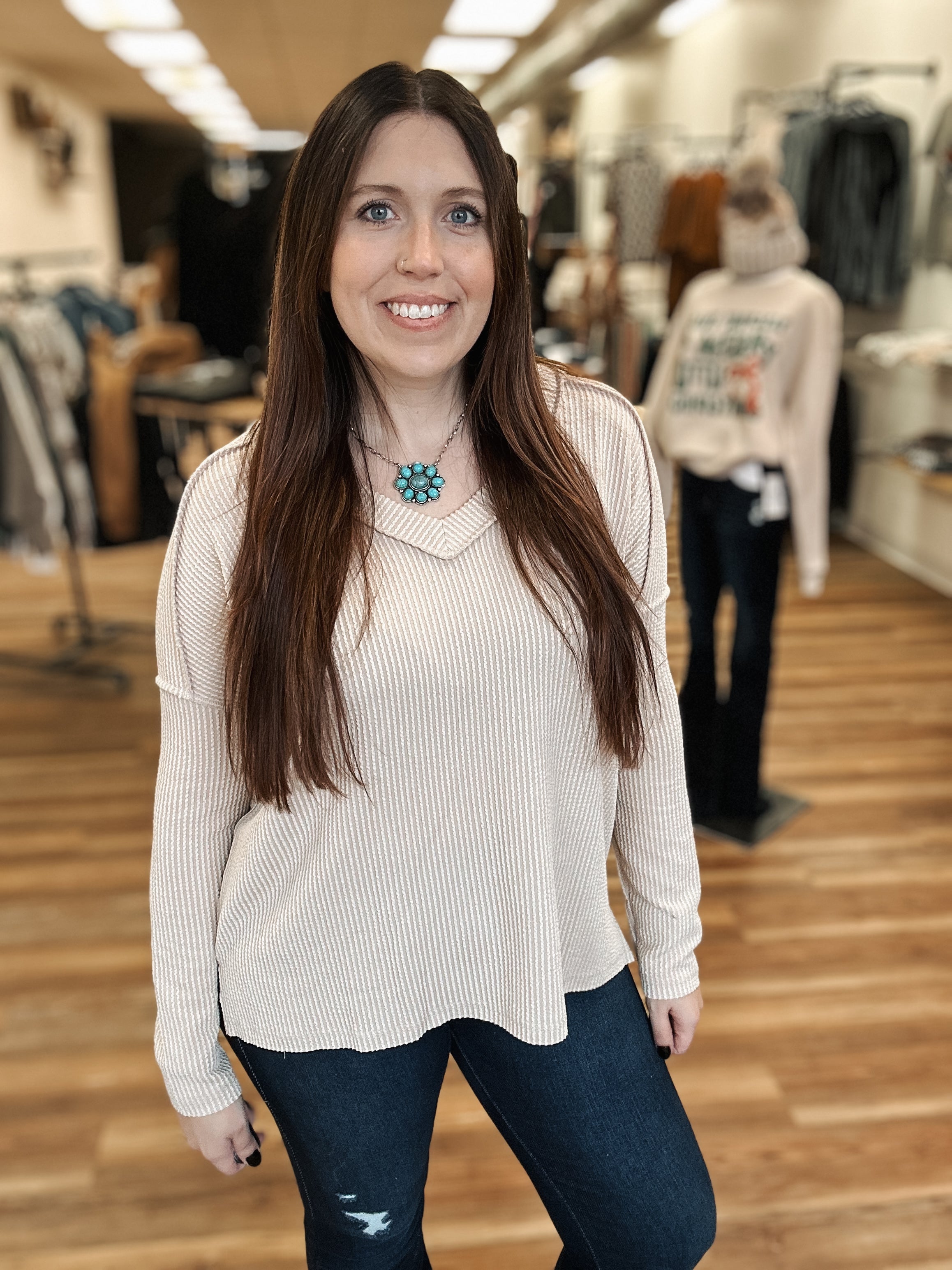 THE BONANZA TOP - SAND BEIGE