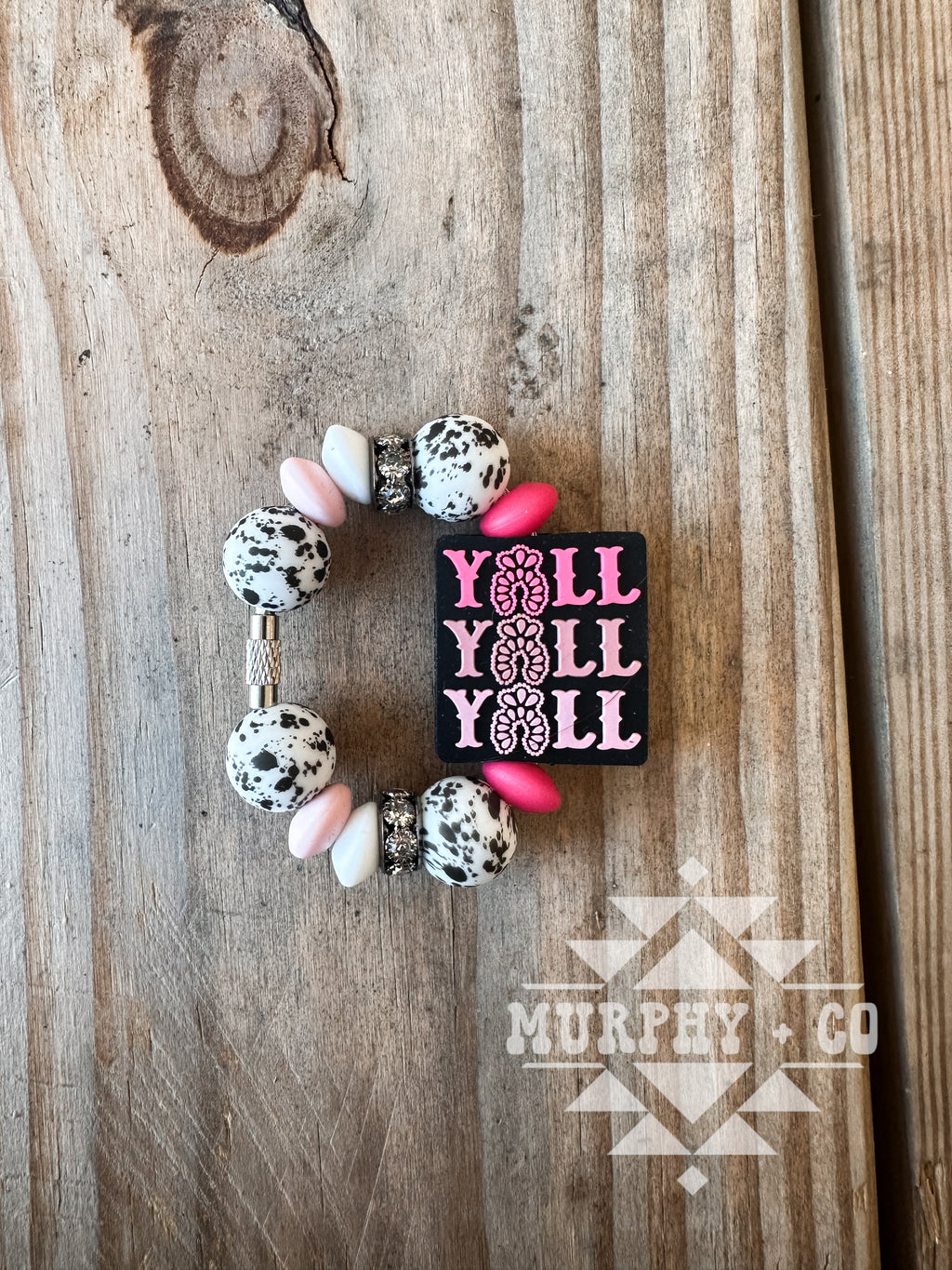PINK Y’ALL CUP CHARM