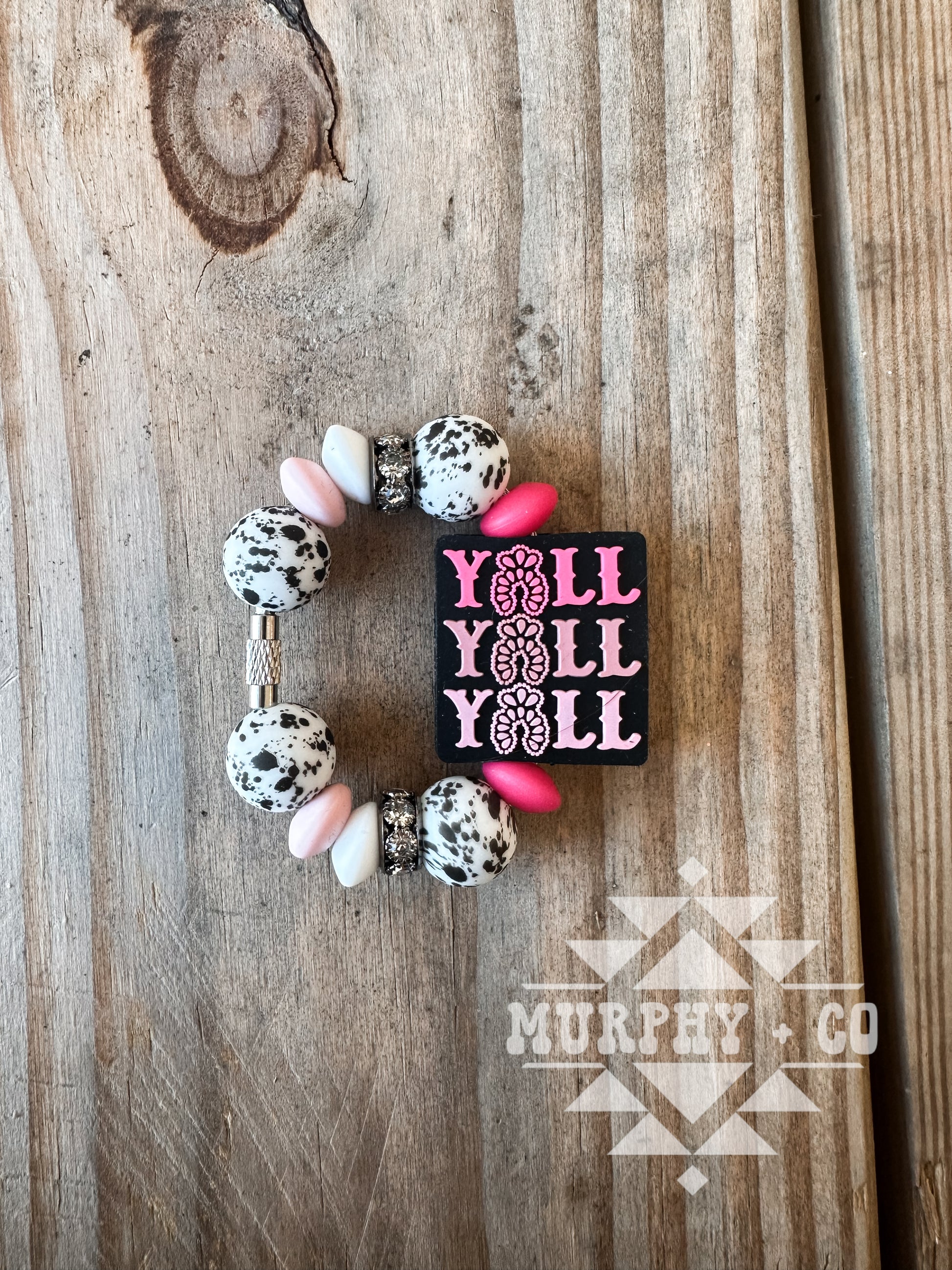 PINK Y’ALL CUP CHARM