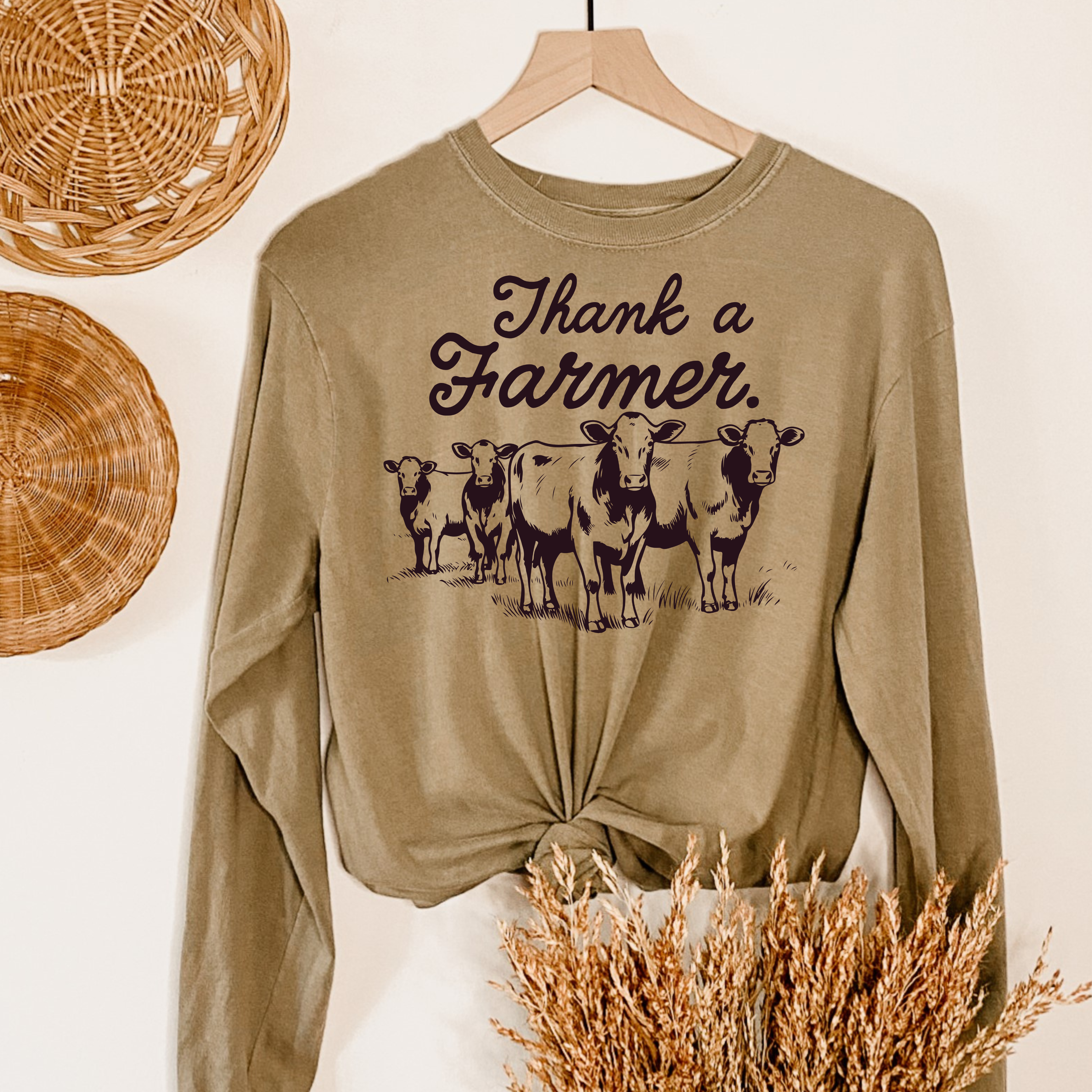 THANK A FARMER GRAPHIC SHIRT OR SWEATSHIRT