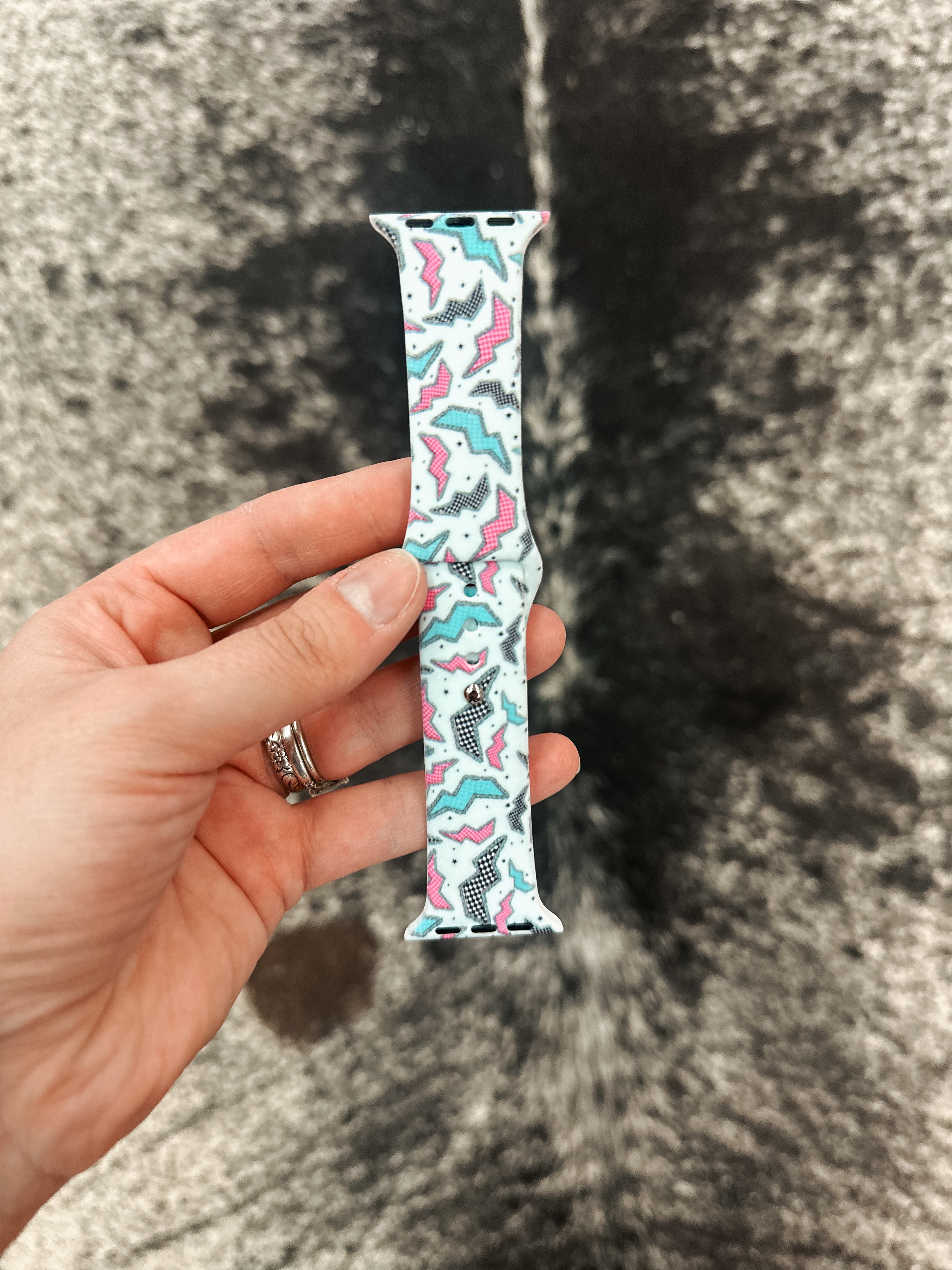 CHECKER BOLTS APPLE WATCH BAND