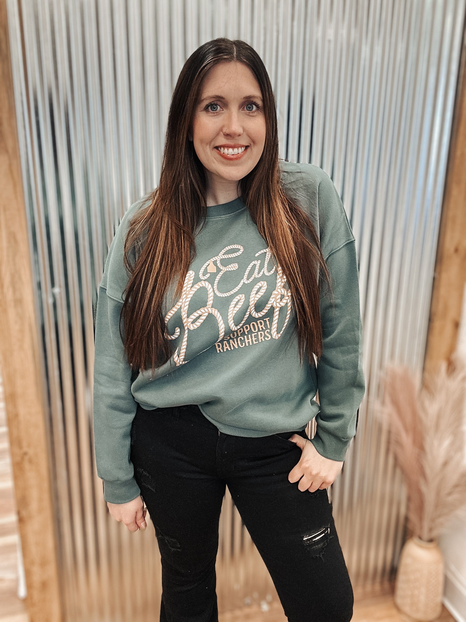 EAT BEEF CREWNECK