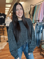 THE RORY PULLOVER - BLACK