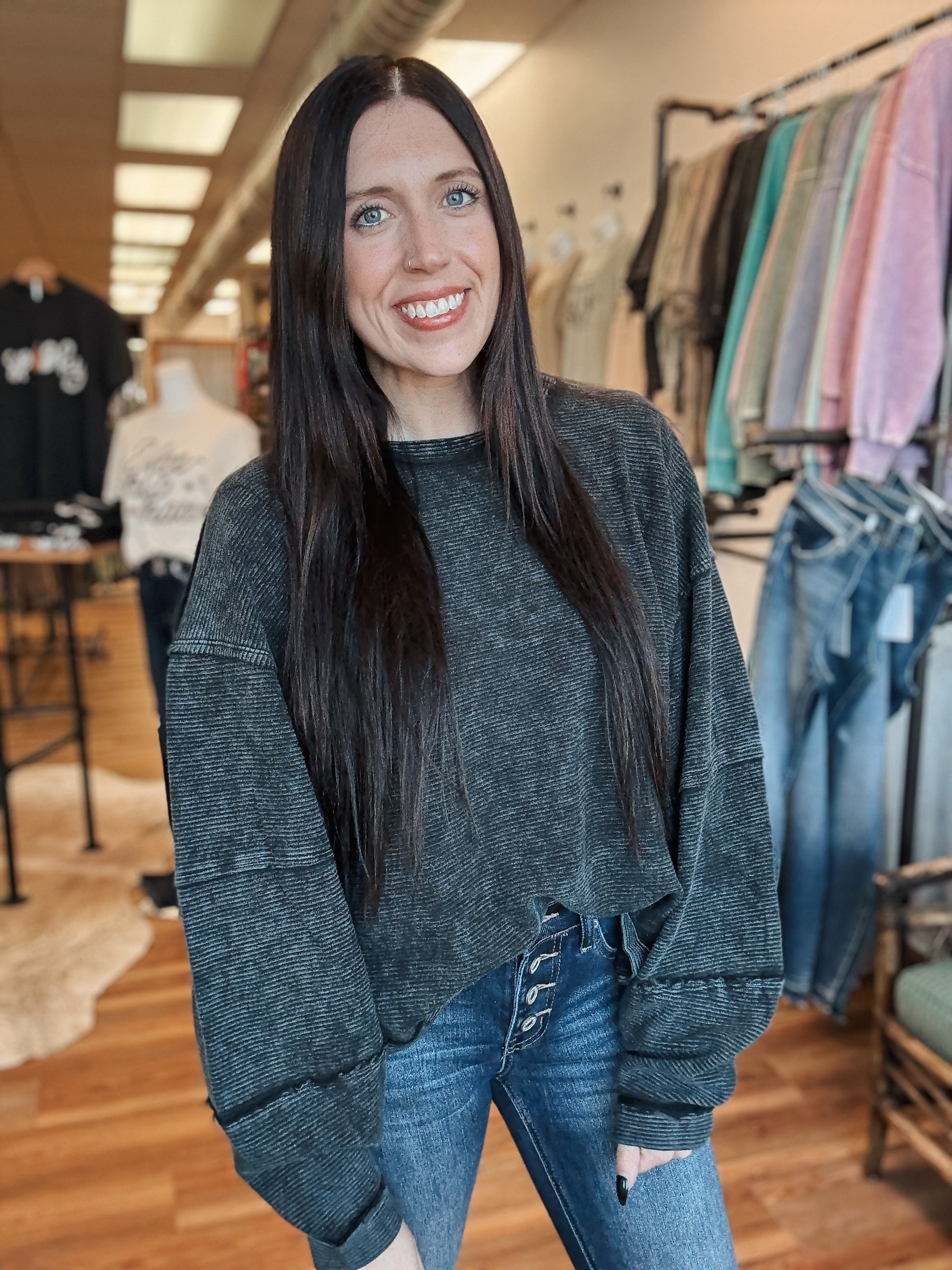 THE RORY PULLOVER - BLACK