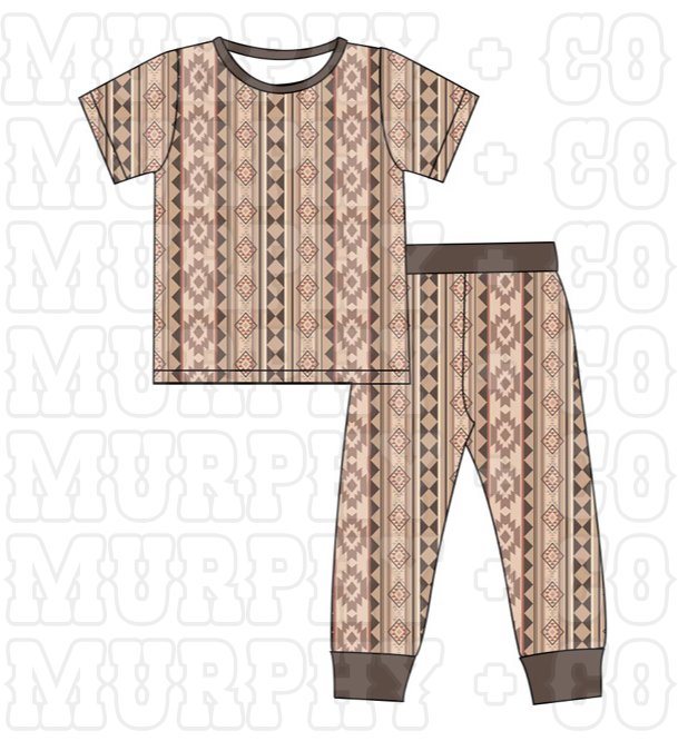 EXCLUSIVE DUSTY AZTEC BAMBOO TWO PIECE SET