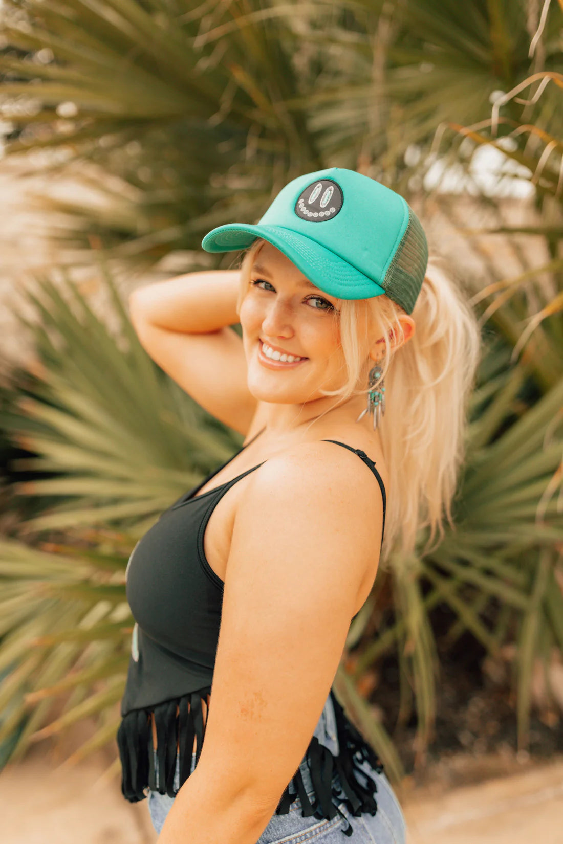 SQUASH SMILEY TRUCKER HAT