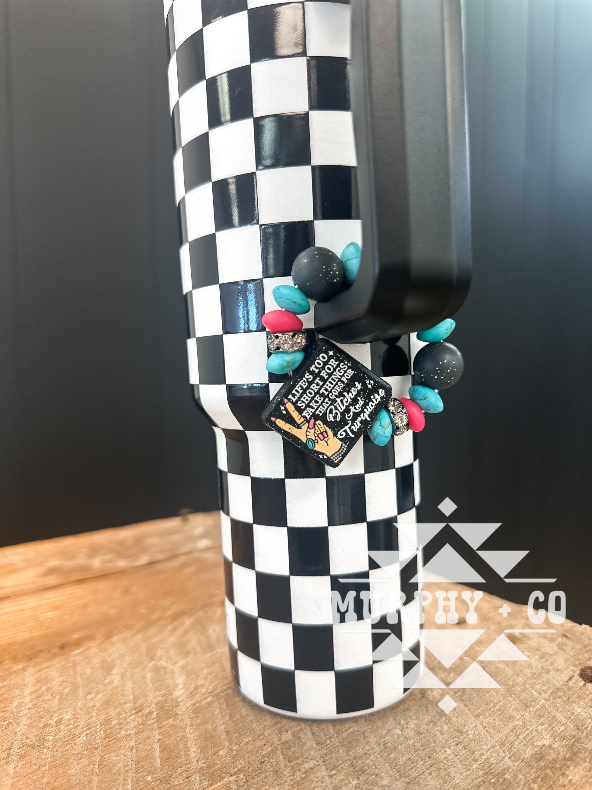 BITCHES + TURQUOISE CUP CHARM