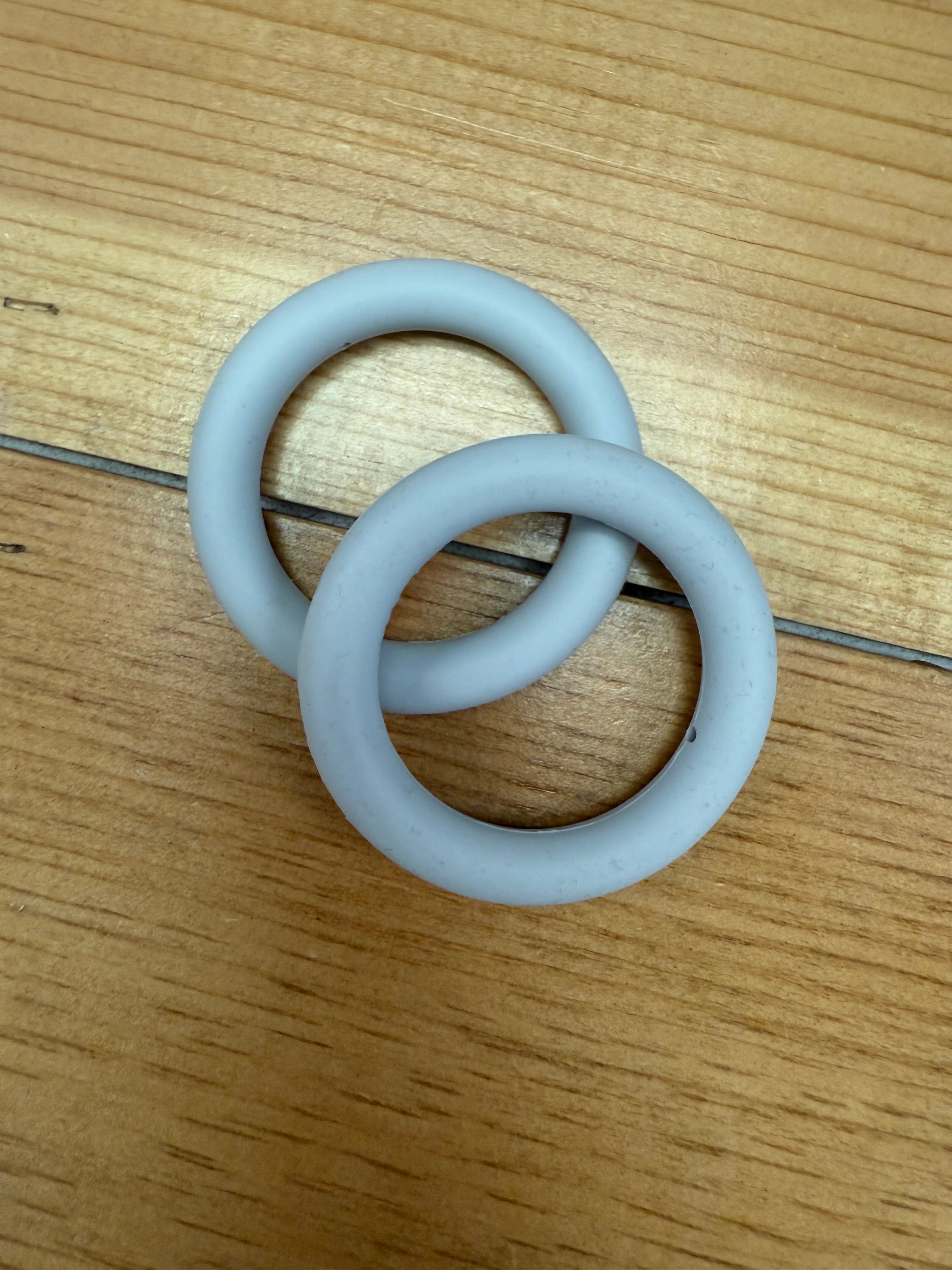 PACK OF 2 LIGHT GRAY 65MM RINGS