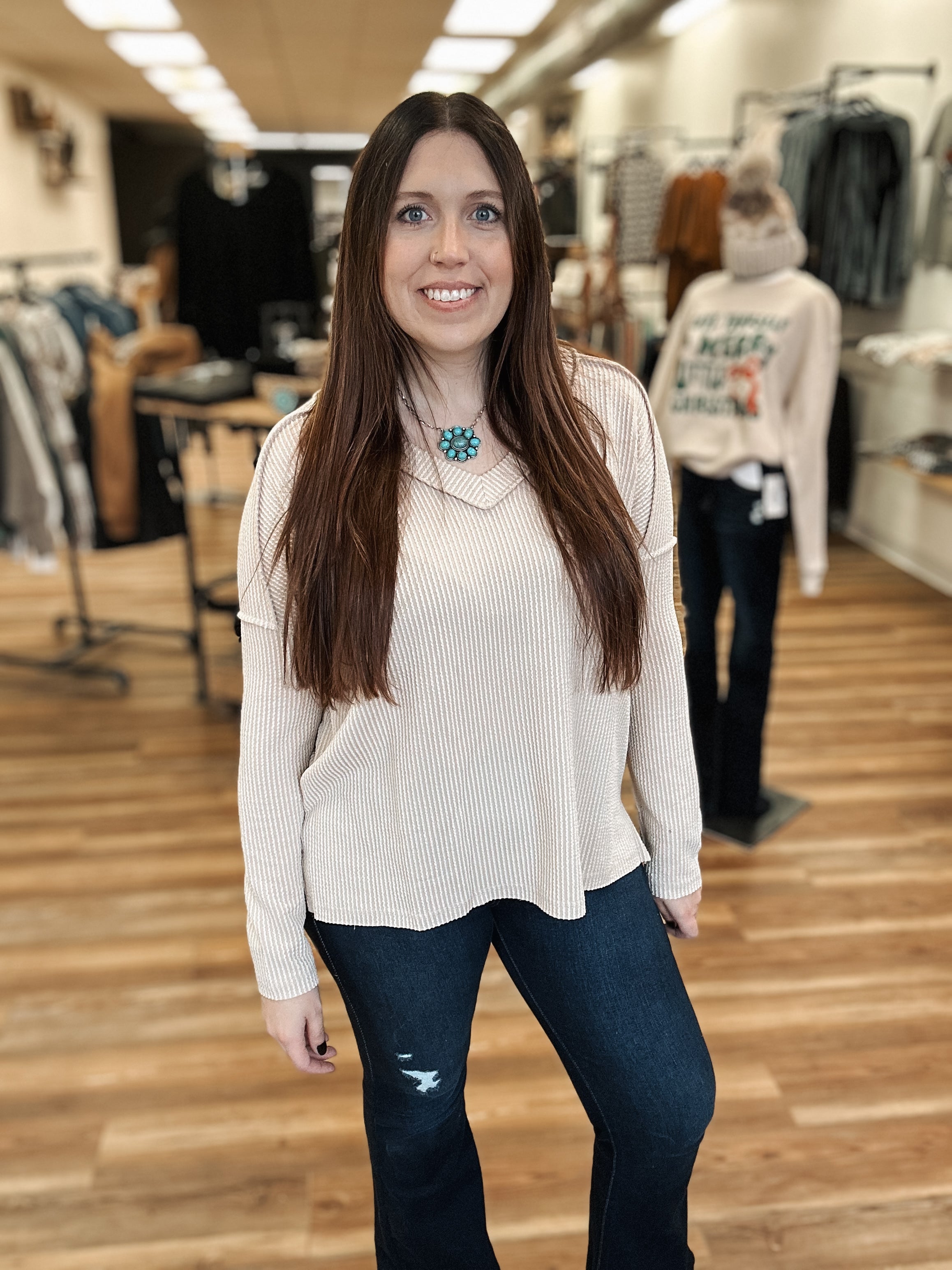 THE BONANZA TOP - SAND BEIGE