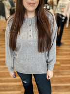 THE RANCHERO TOP - HEATHER GRAY