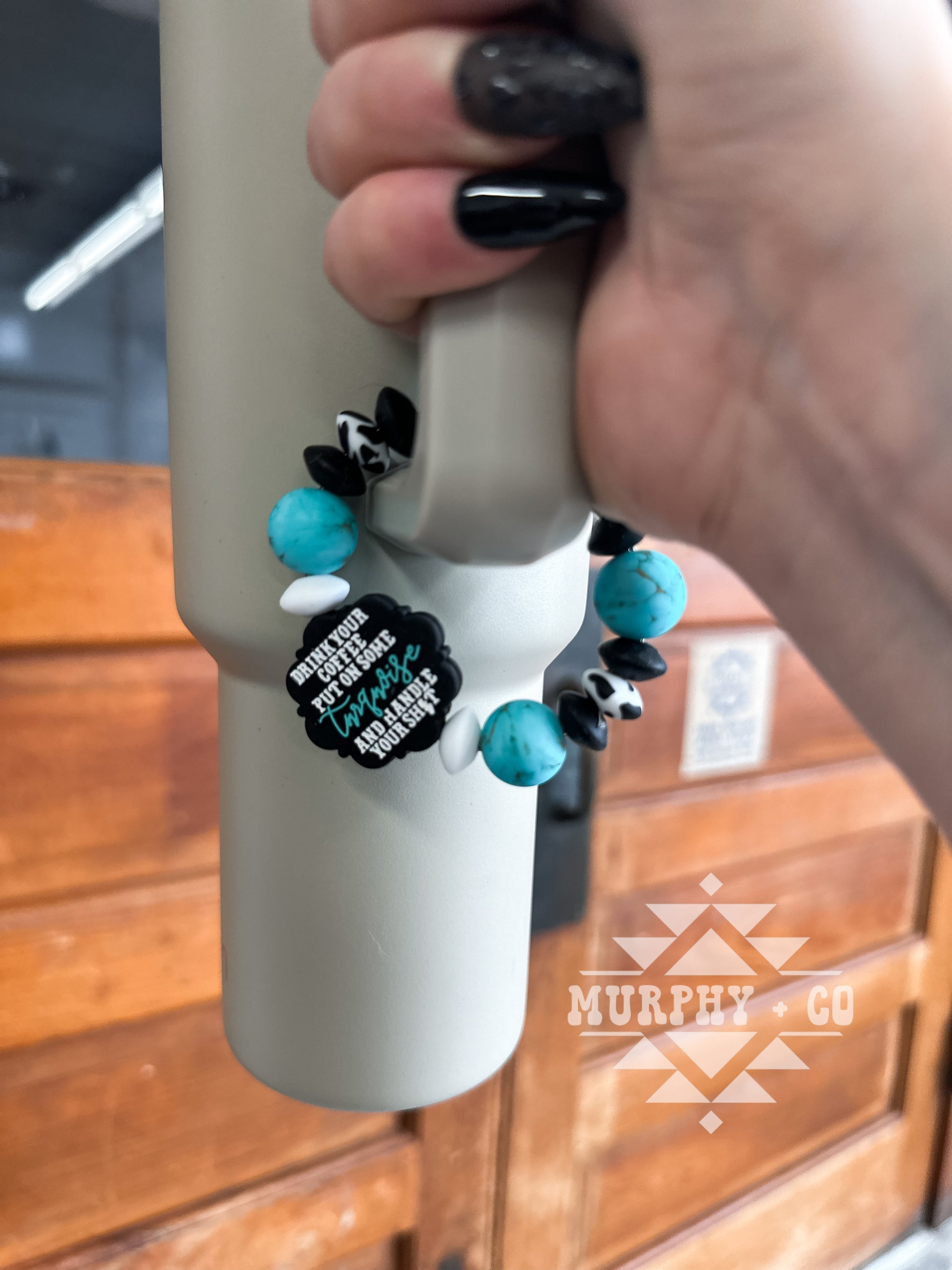 PUT YOUR TURQUOISE ON CUP CHARM