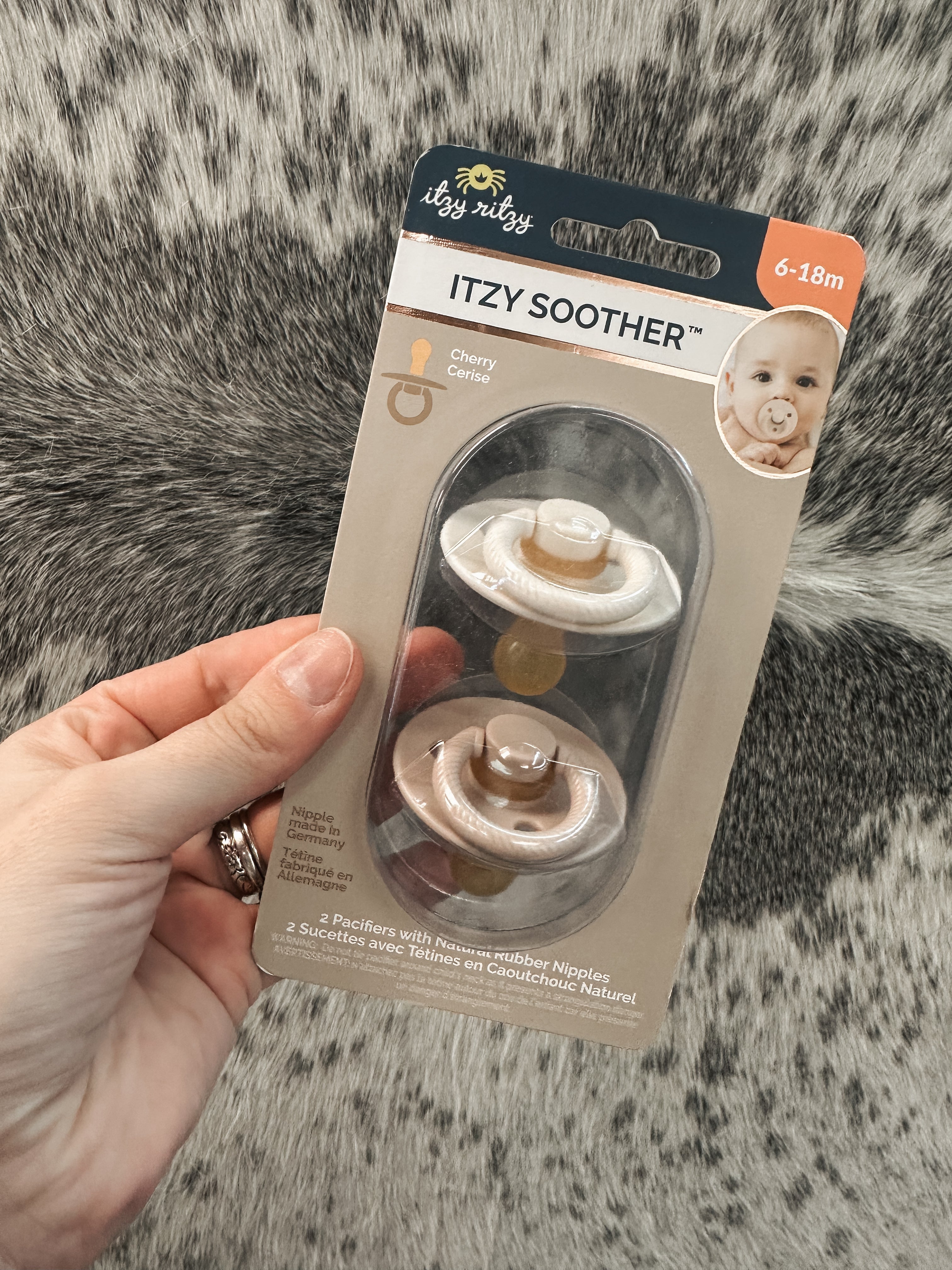 ITZY RITZY- SOOTHER NATURAL RUBBER PACIFIER (2 PACK)