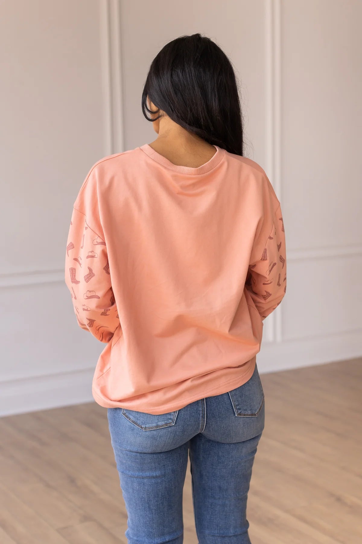 YEEHAW BLUSH PINK PULLOVER