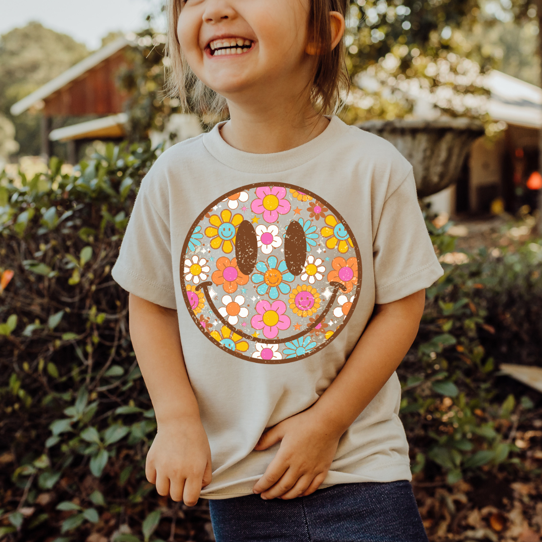 YOUTH - FLORAL SMILEY SHIRT