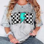 TURQUOISE MAMA BOLT SHIRT OR SWEATSHIRT