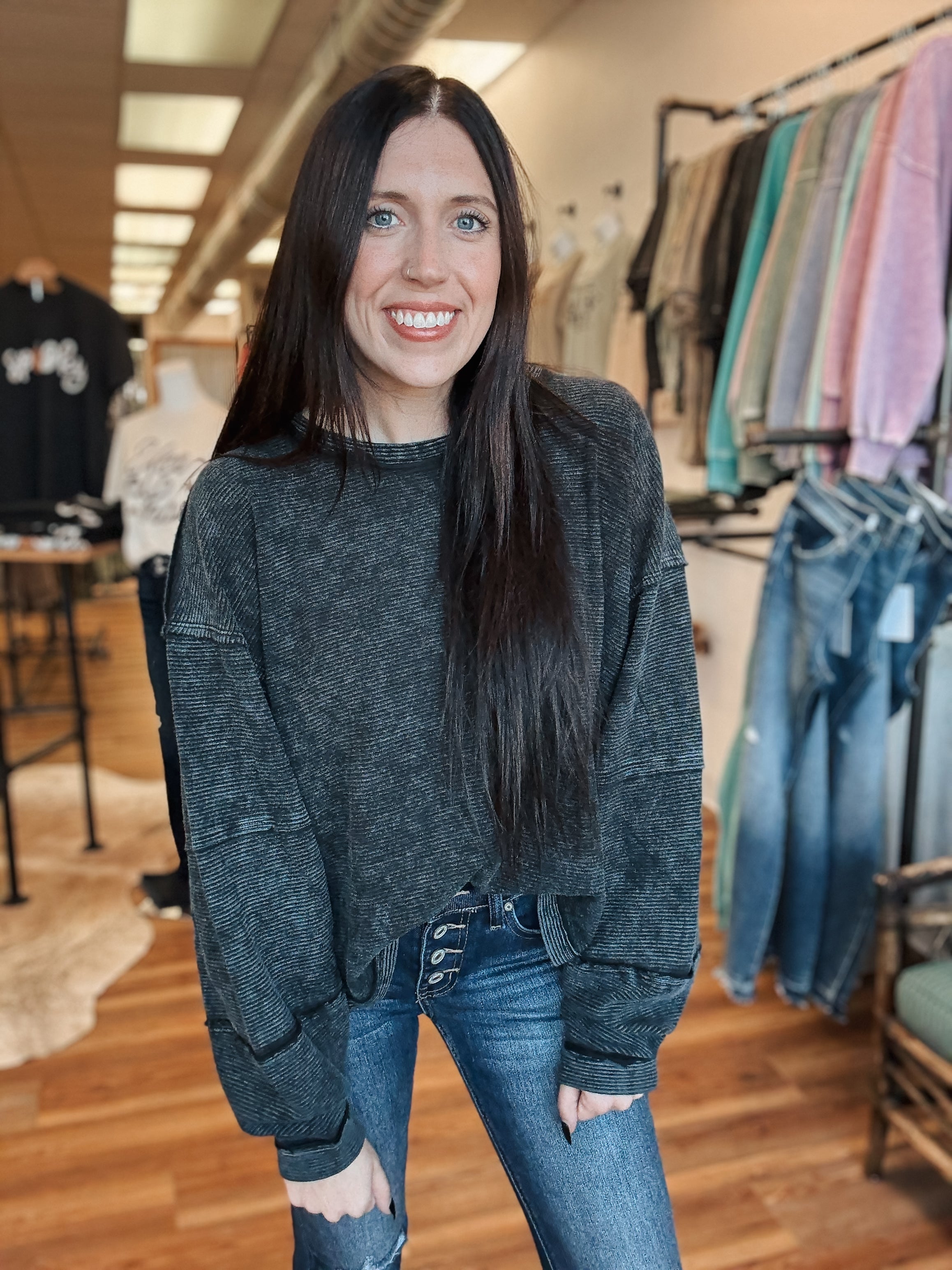 THE RORY PULLOVER - BLACK