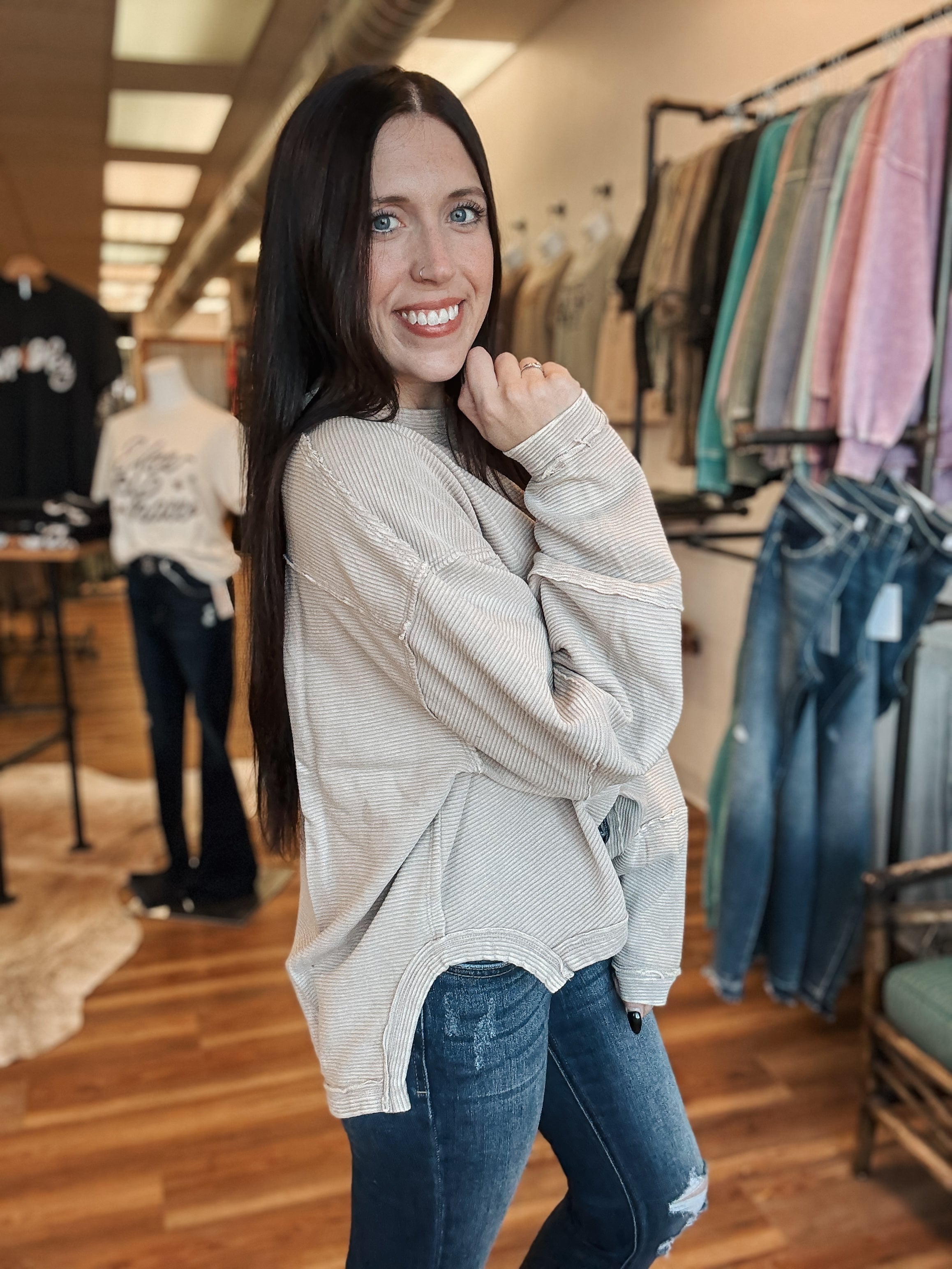 THE RORY PULLOVER - ASH MOCHA