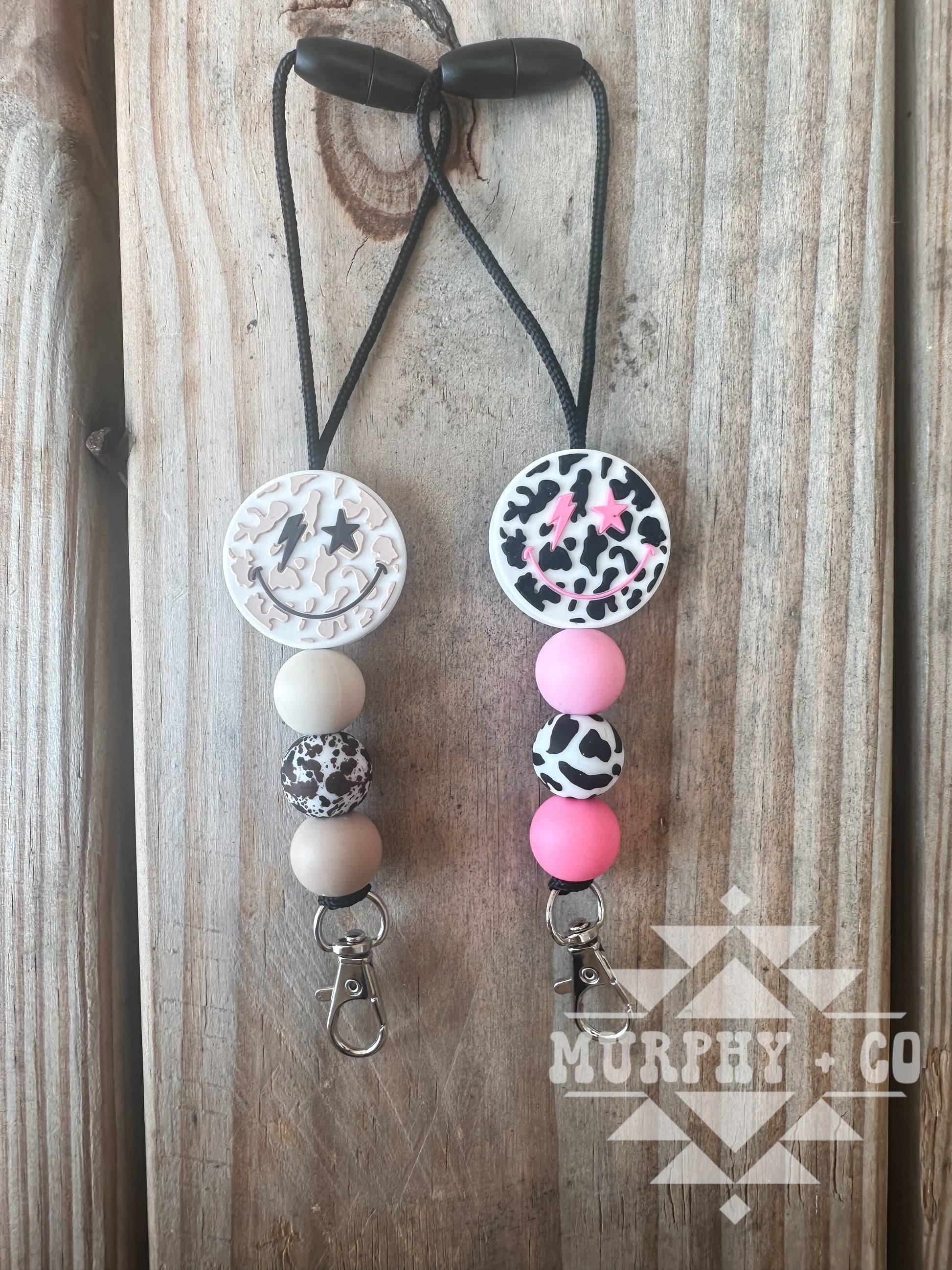 COW PRINT SMILEY FRESHIE HANGER