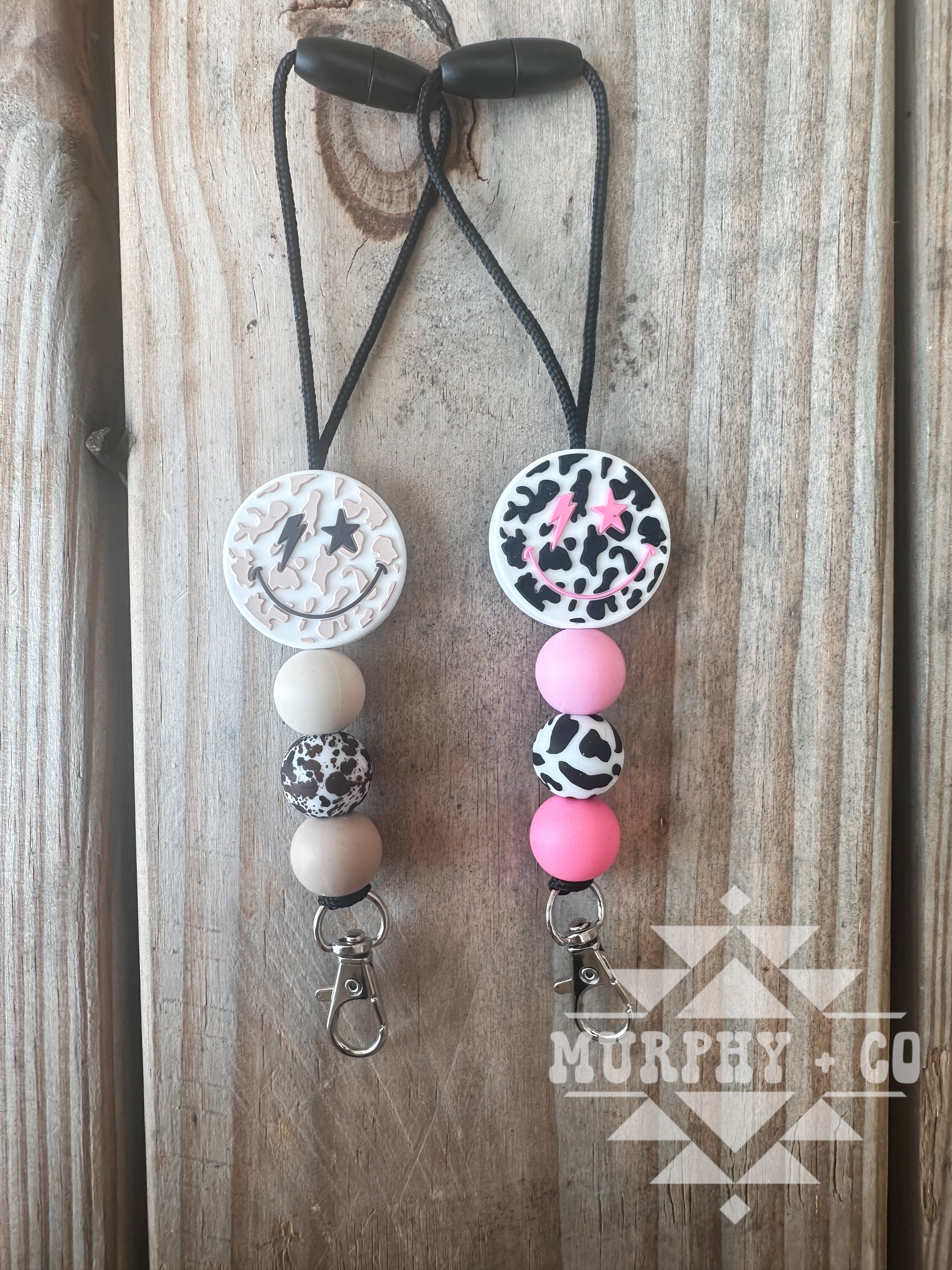 COW PRINT SMILEY FRESHIE HANGER