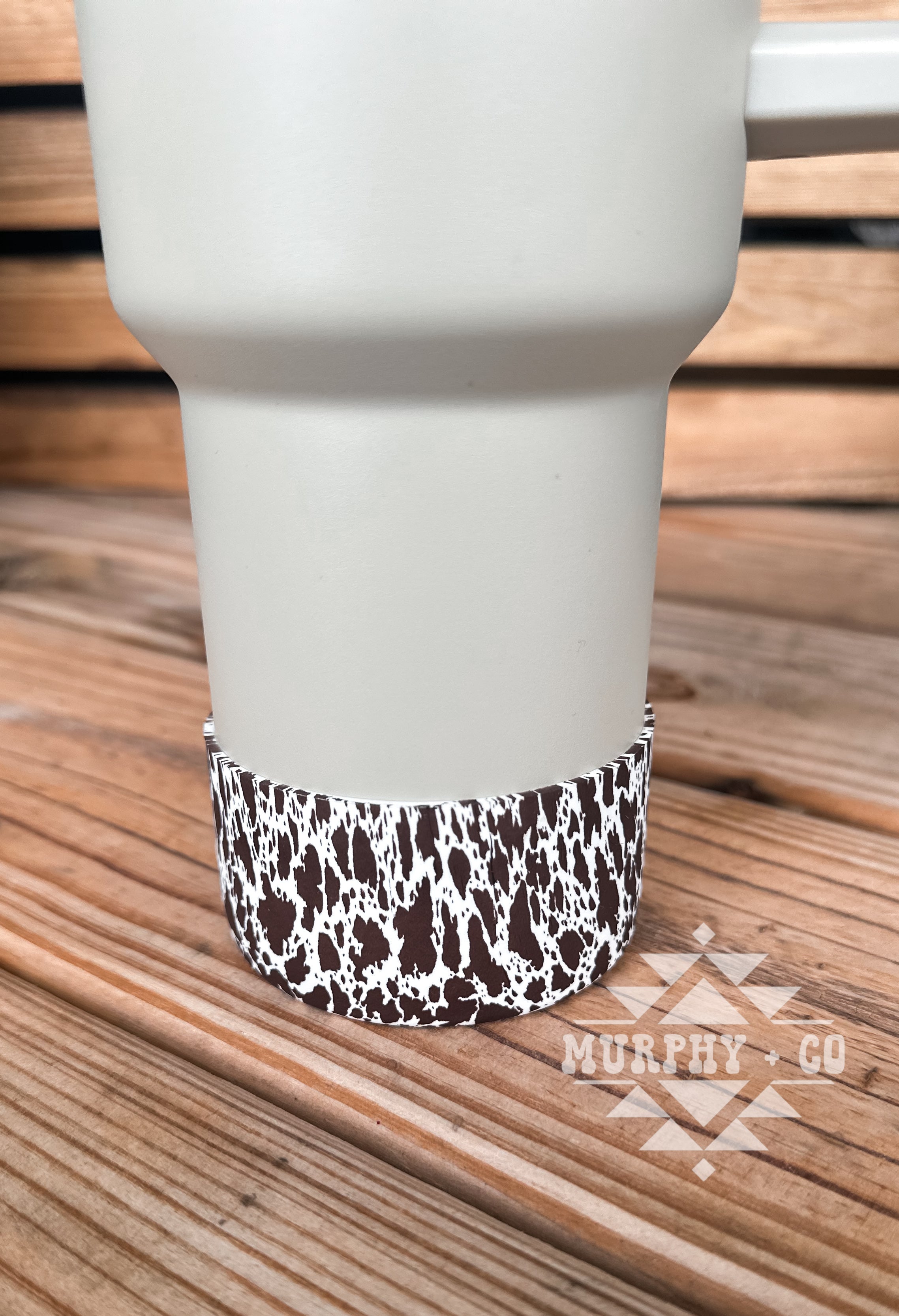 BROWN COW PRINT TUMBLER BOOT