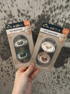 ITZY RITZY- SOOTHER NATURAL RUBBER PACIFIER (2 PACK)