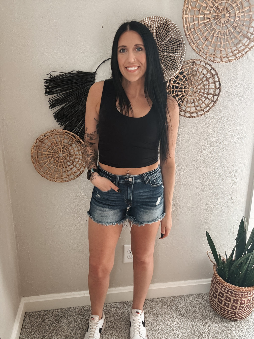THE LETTIE DENIM SHORTS