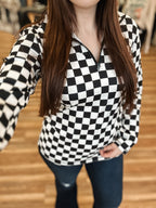 CHECKED IN PULLOVER
