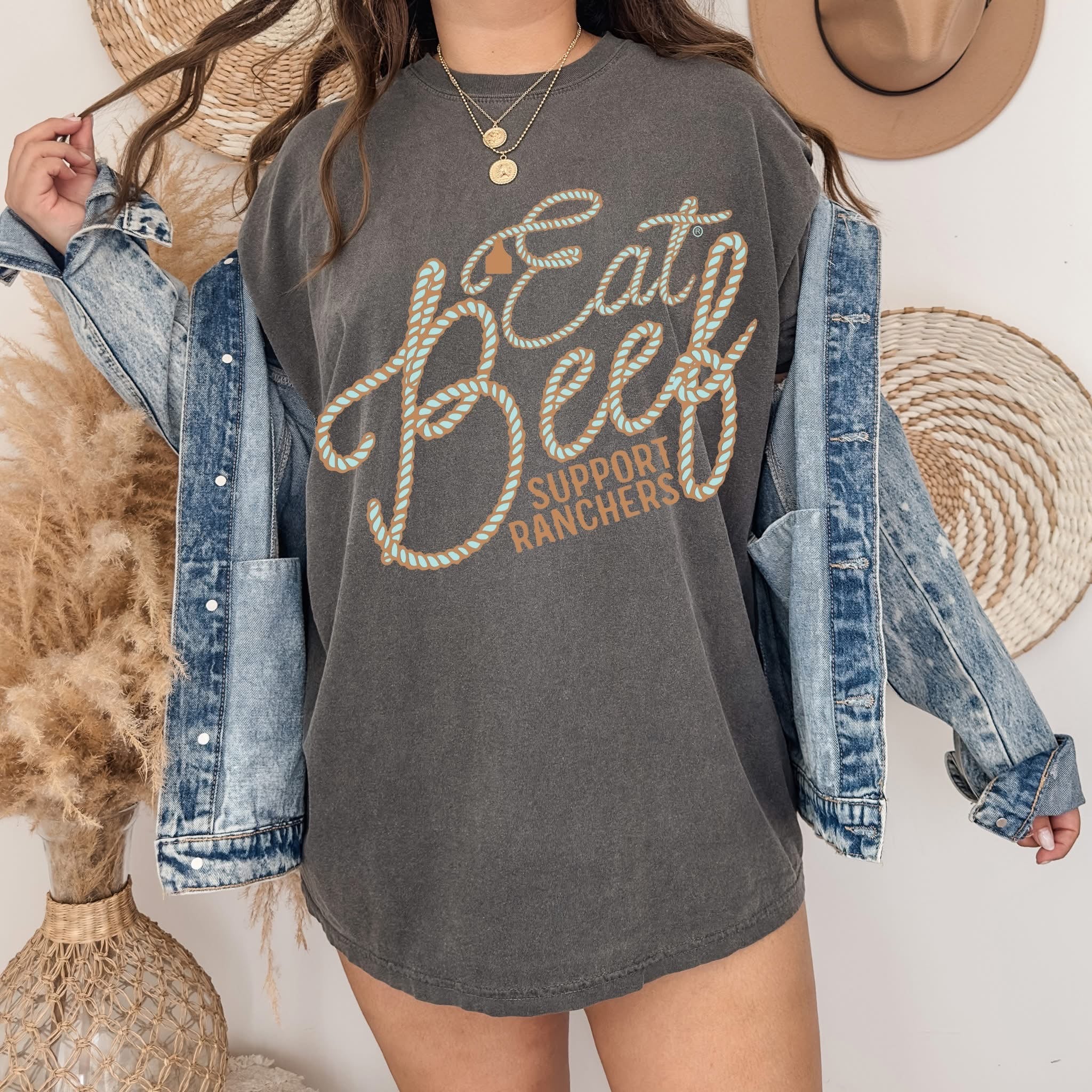 EAT BEEF GRAPHIC SHIRT OR SWEATSHIRT