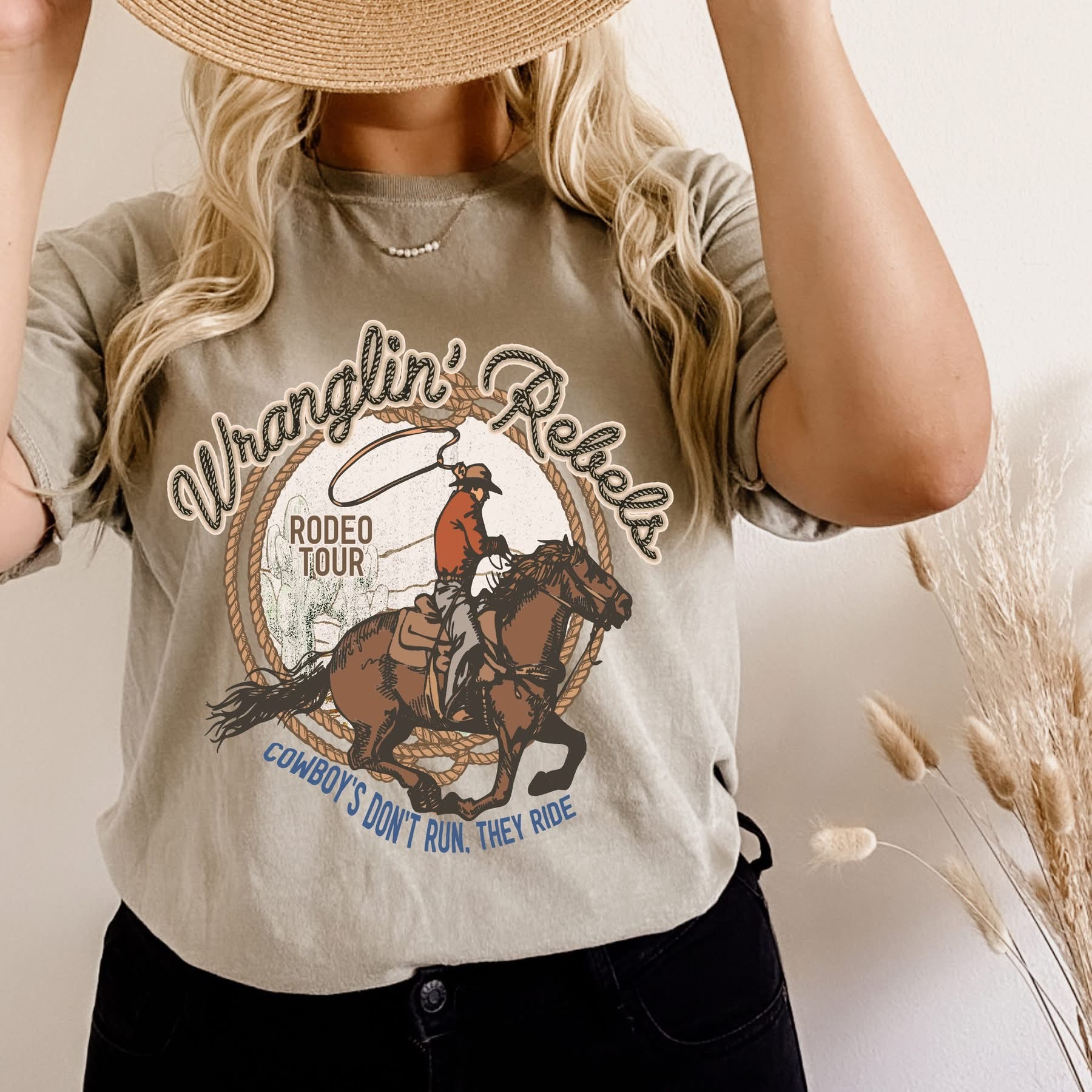 WRANGLING REBELS SHIRT OR SWEATSHIRT