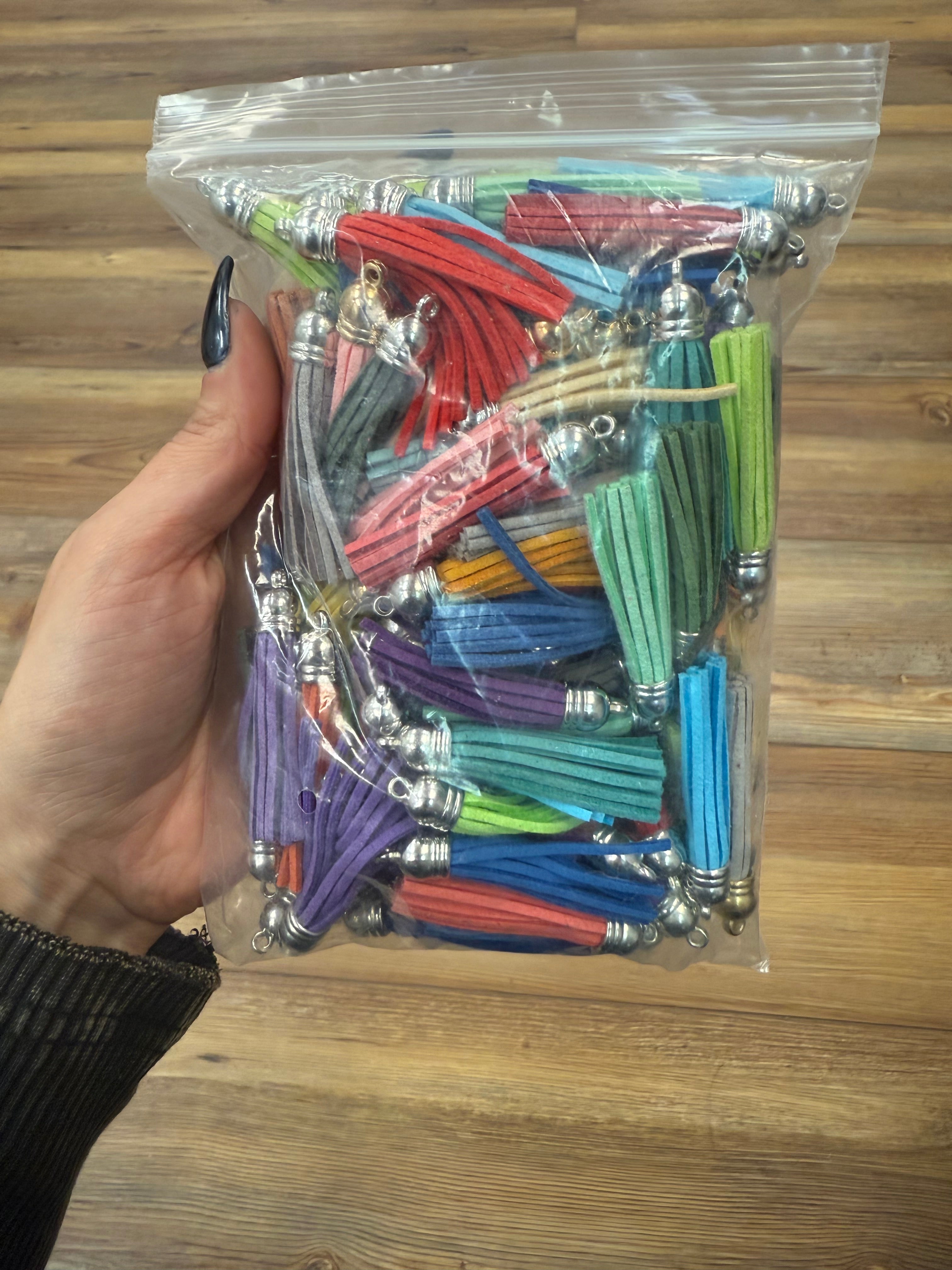 PACKS OF MULTI COLORED TASSELS