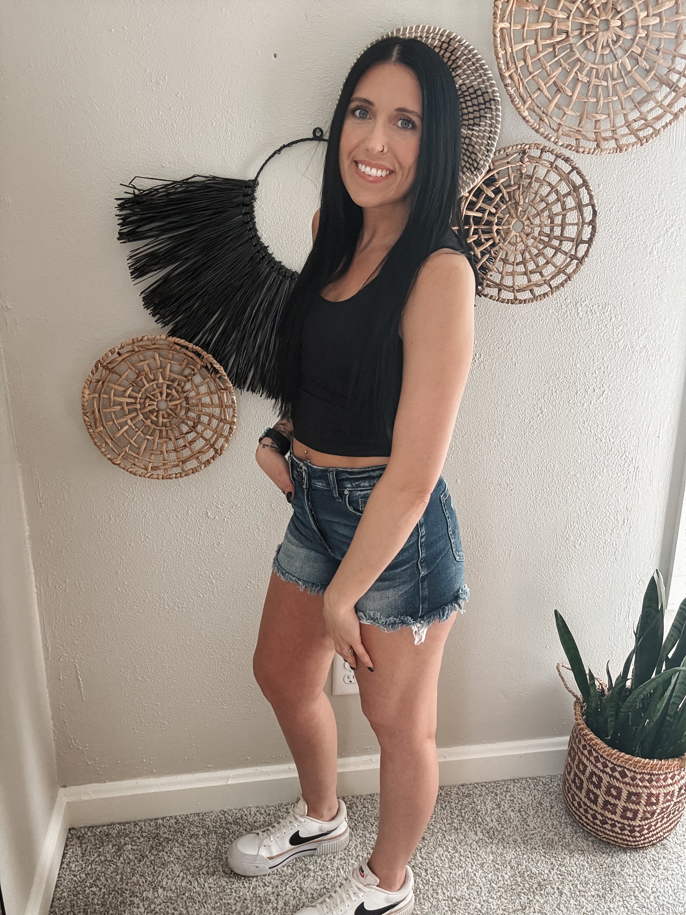 THE LETTIE DENIM SHORTS