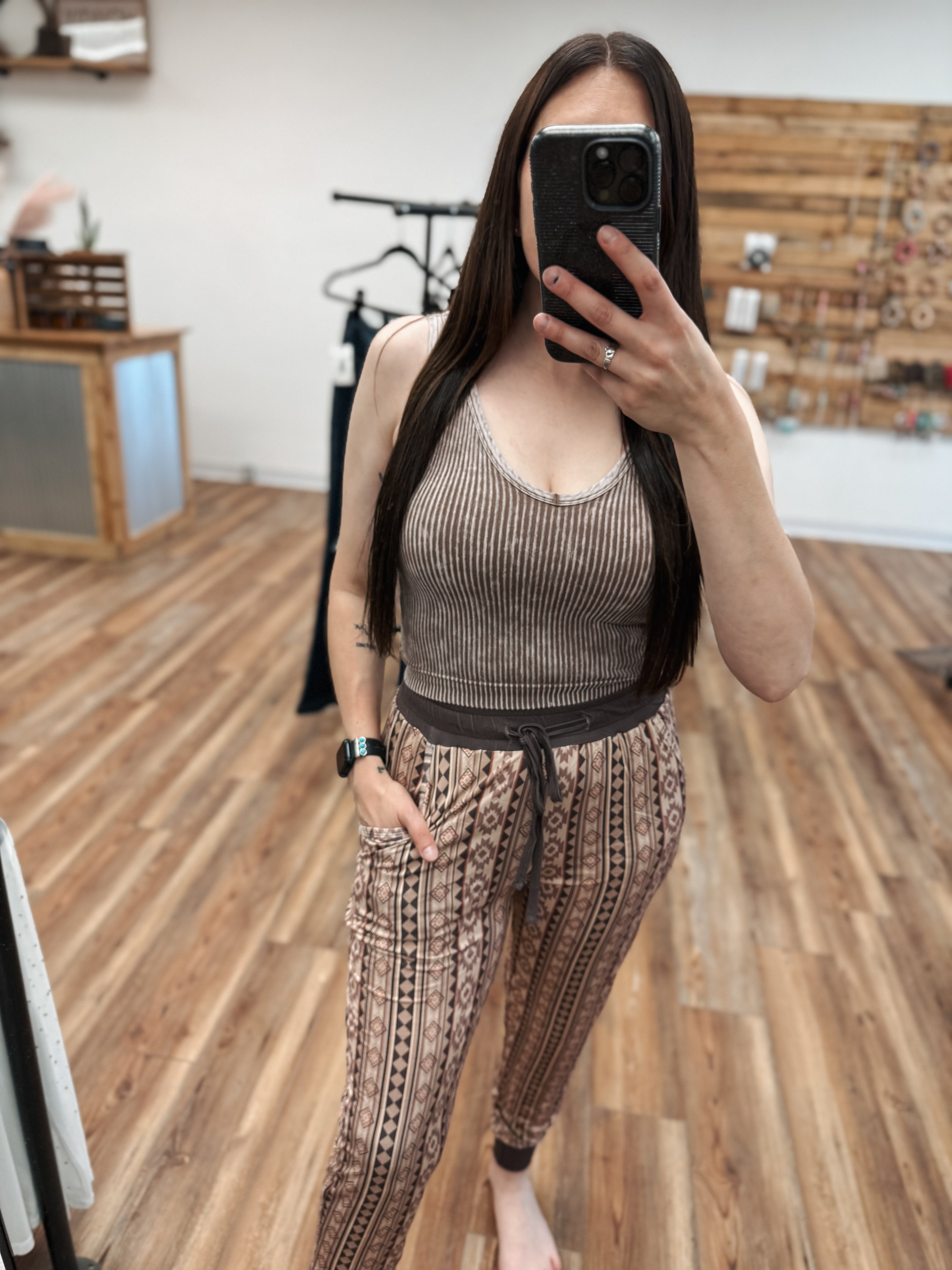 EXCLUSIVE DUSTY AZTEC BAMBOO ADULT JOGGERS