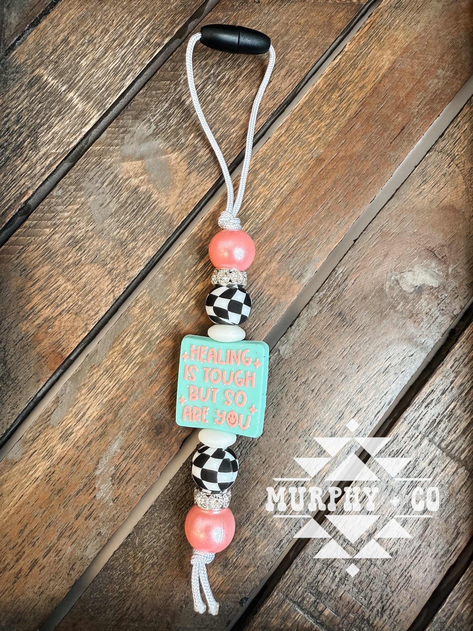 HEALING IS TOUGH CAR CHARM