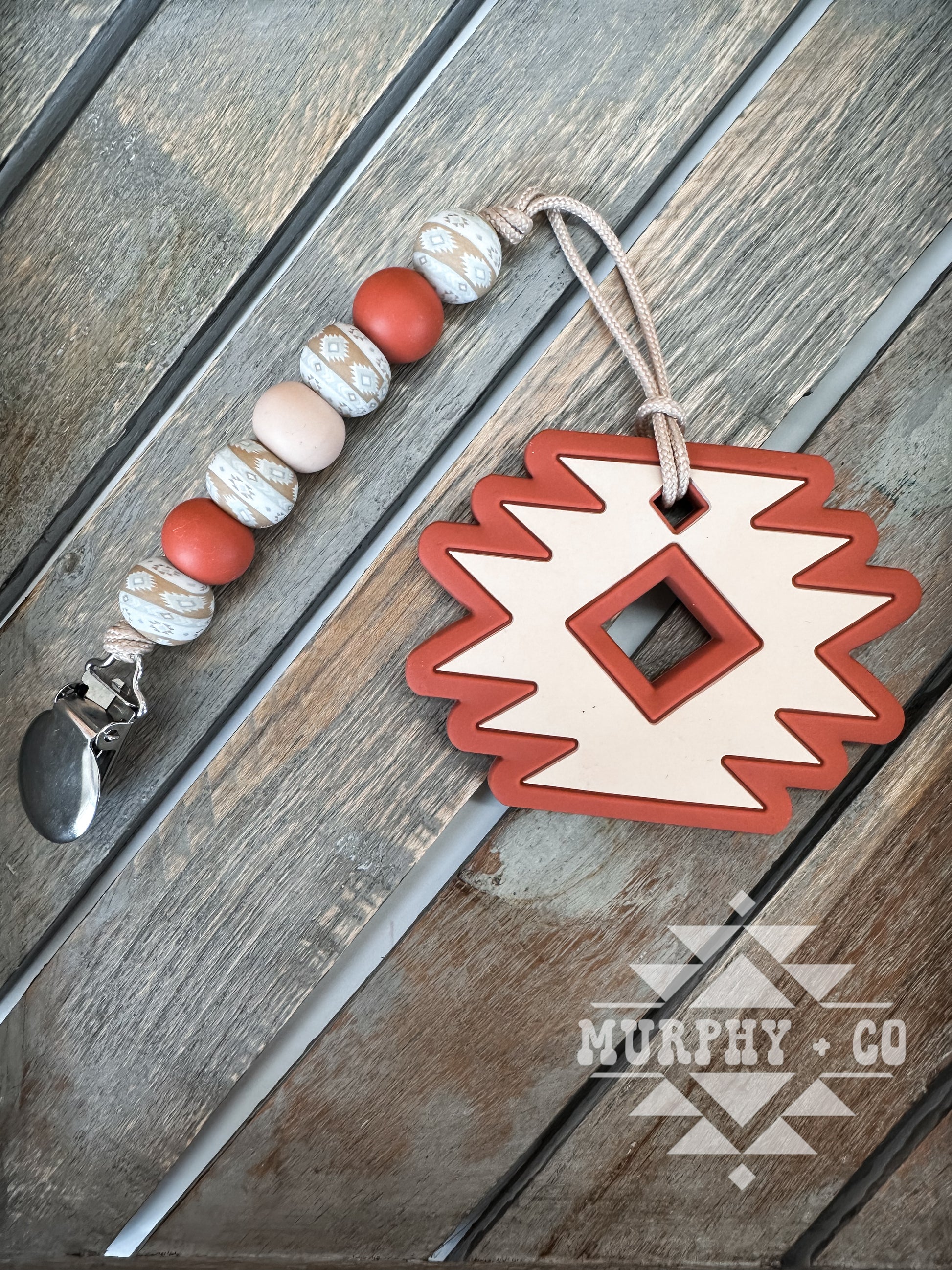 RUST AZTEC TEETHER SET