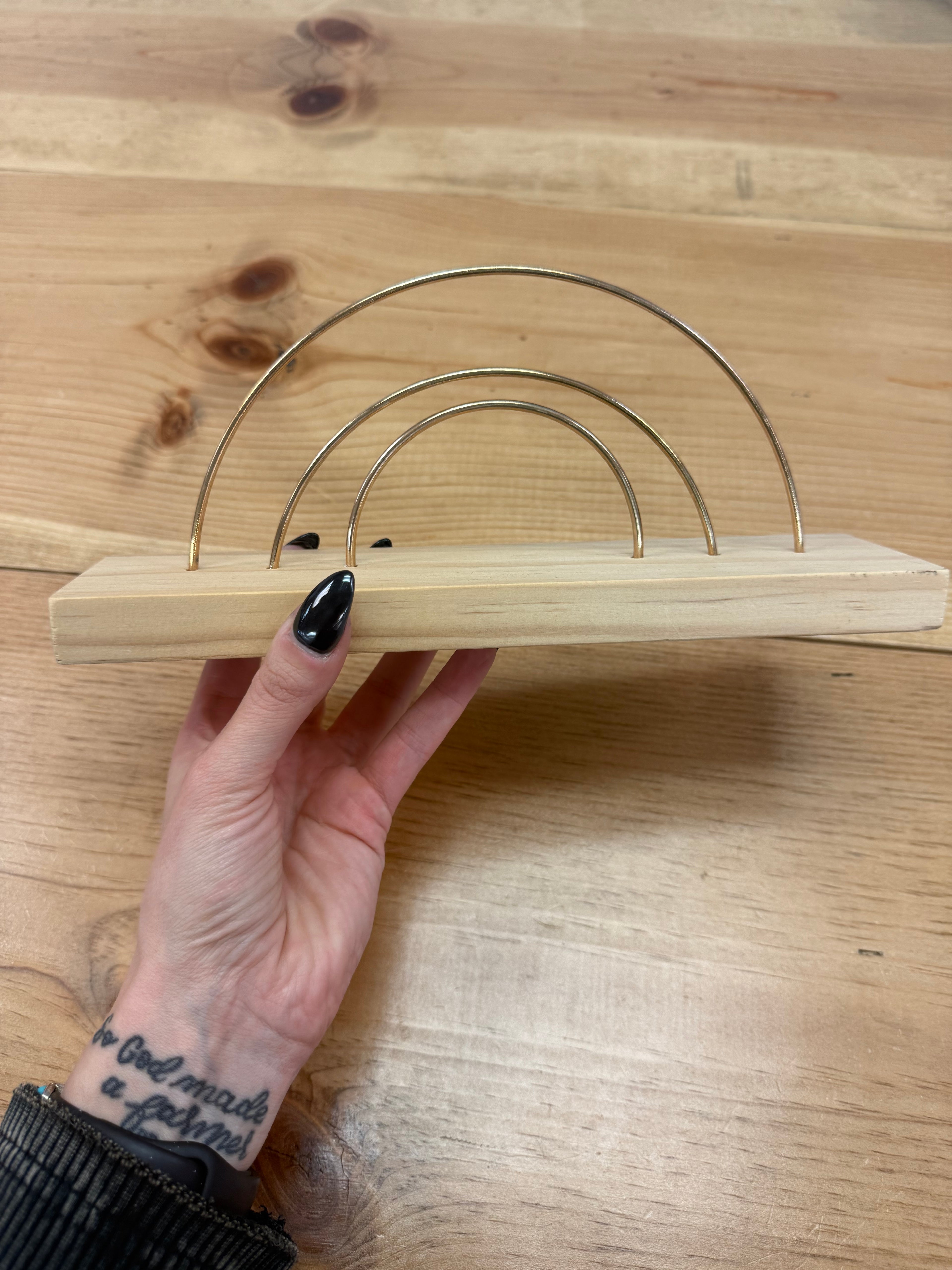 BEADABLE WOODEN RAINBOW ABACUS