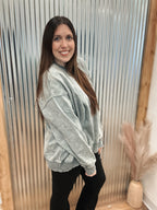 OVERSIZED FLEECE PULLOVER - ASH JADE