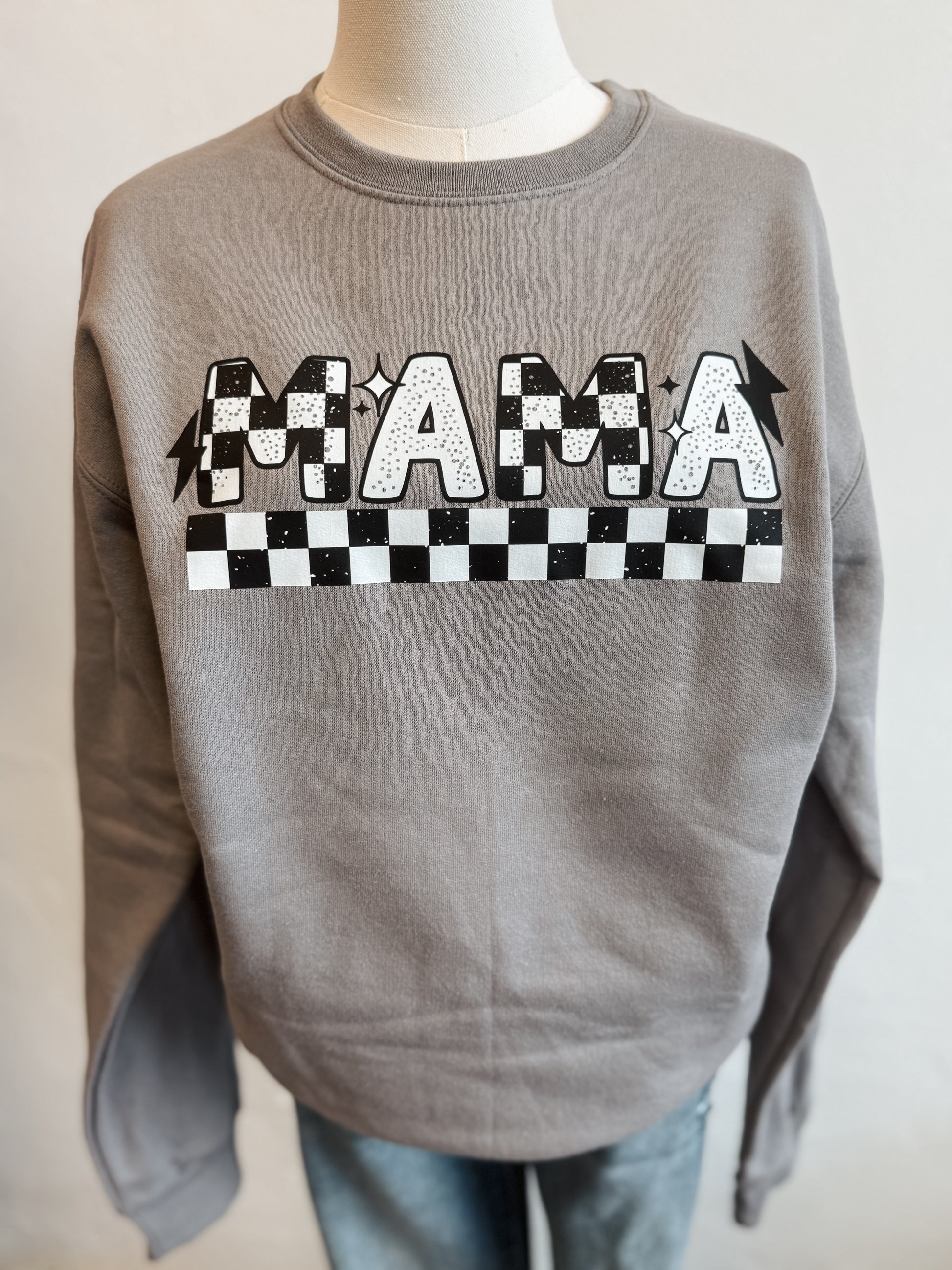 CHECKED OUT MAMA CREWNECK