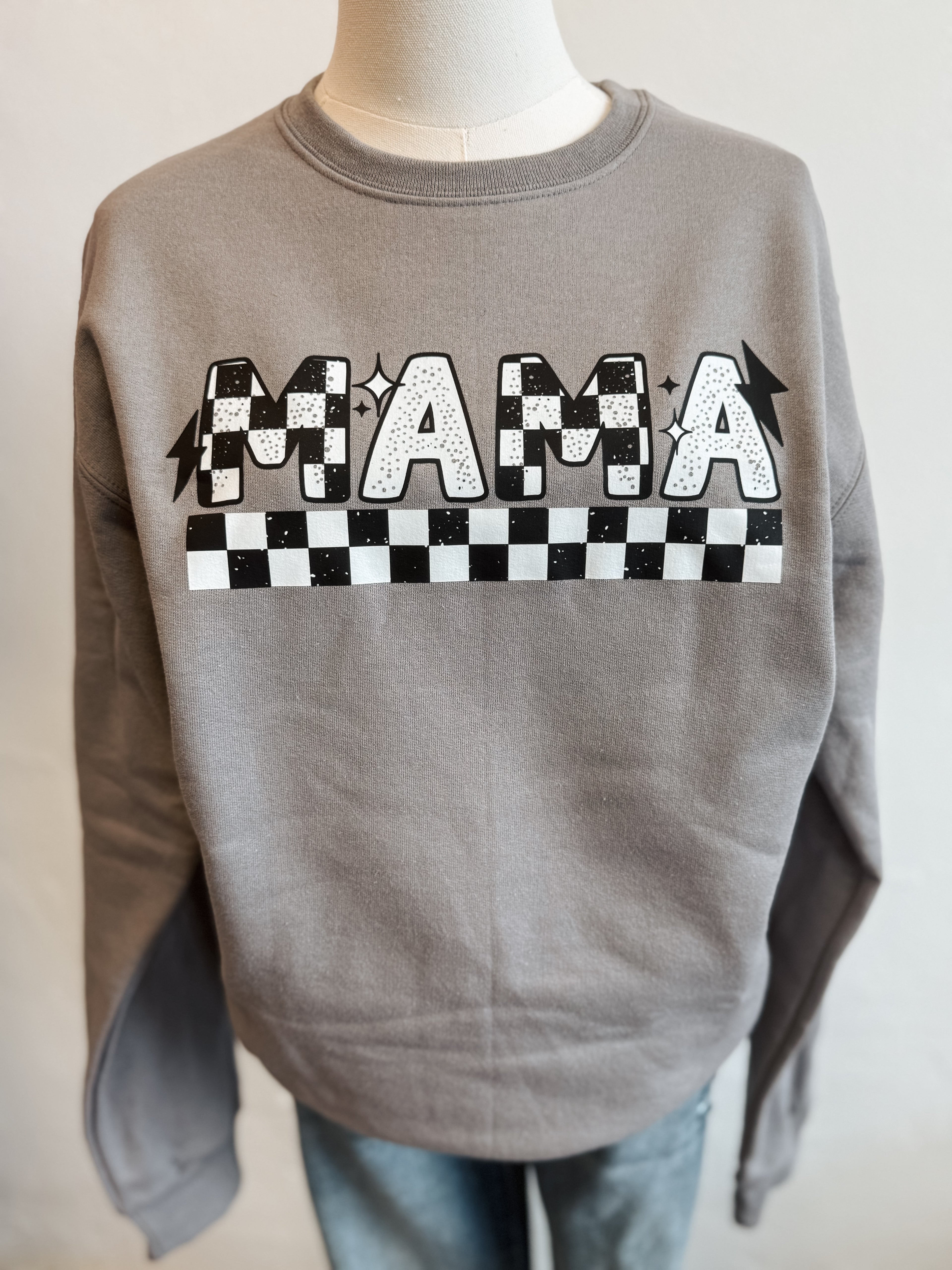 CHECKED OUT MAMA CREWNECK