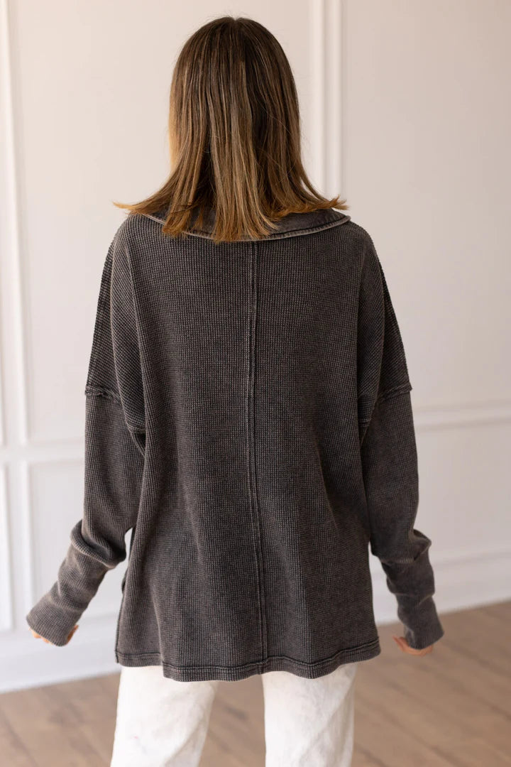 THE WYOMING WAFFLE KNIT TOP