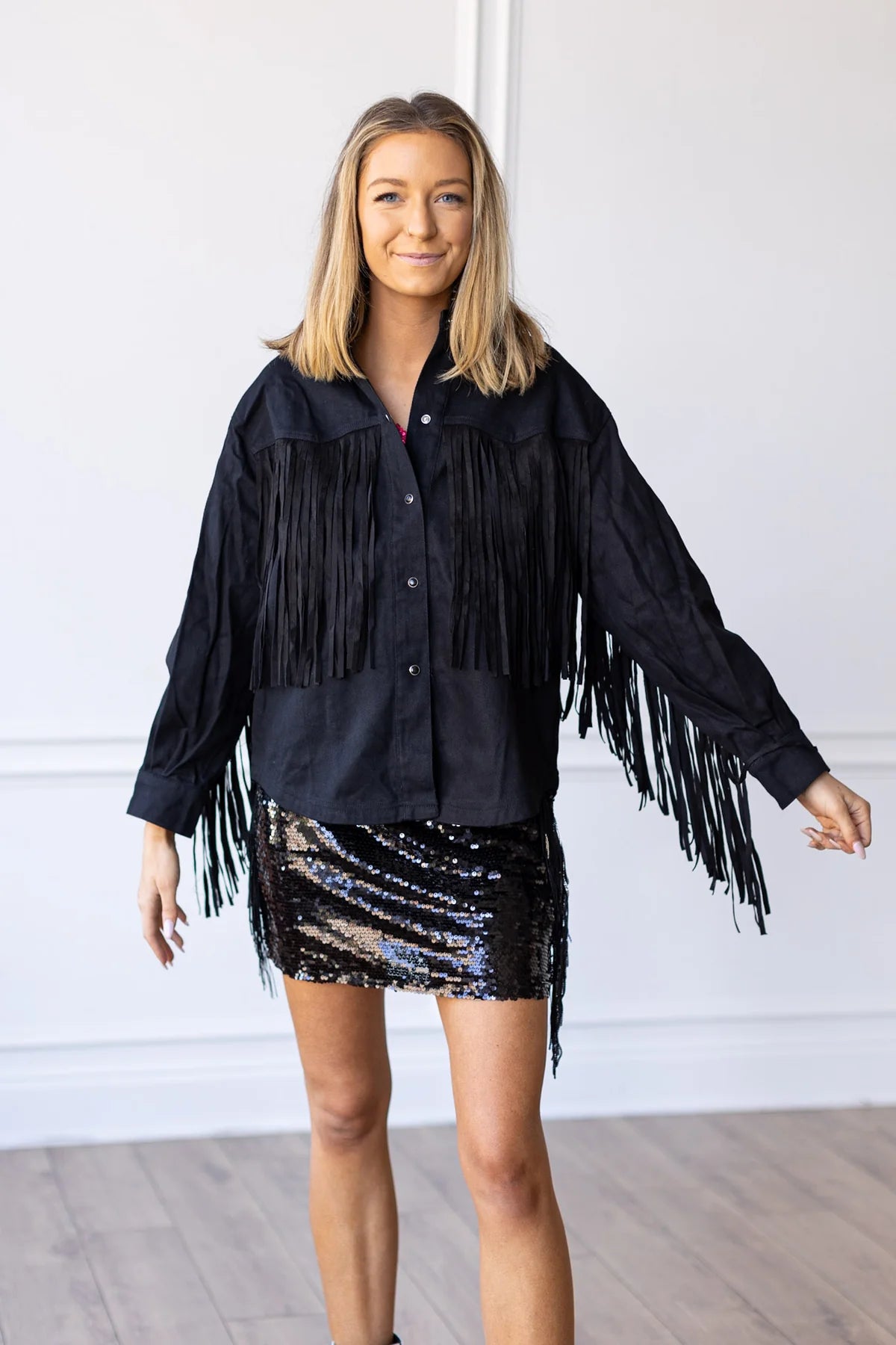 FRINGE WITH BENEFITS JACKET